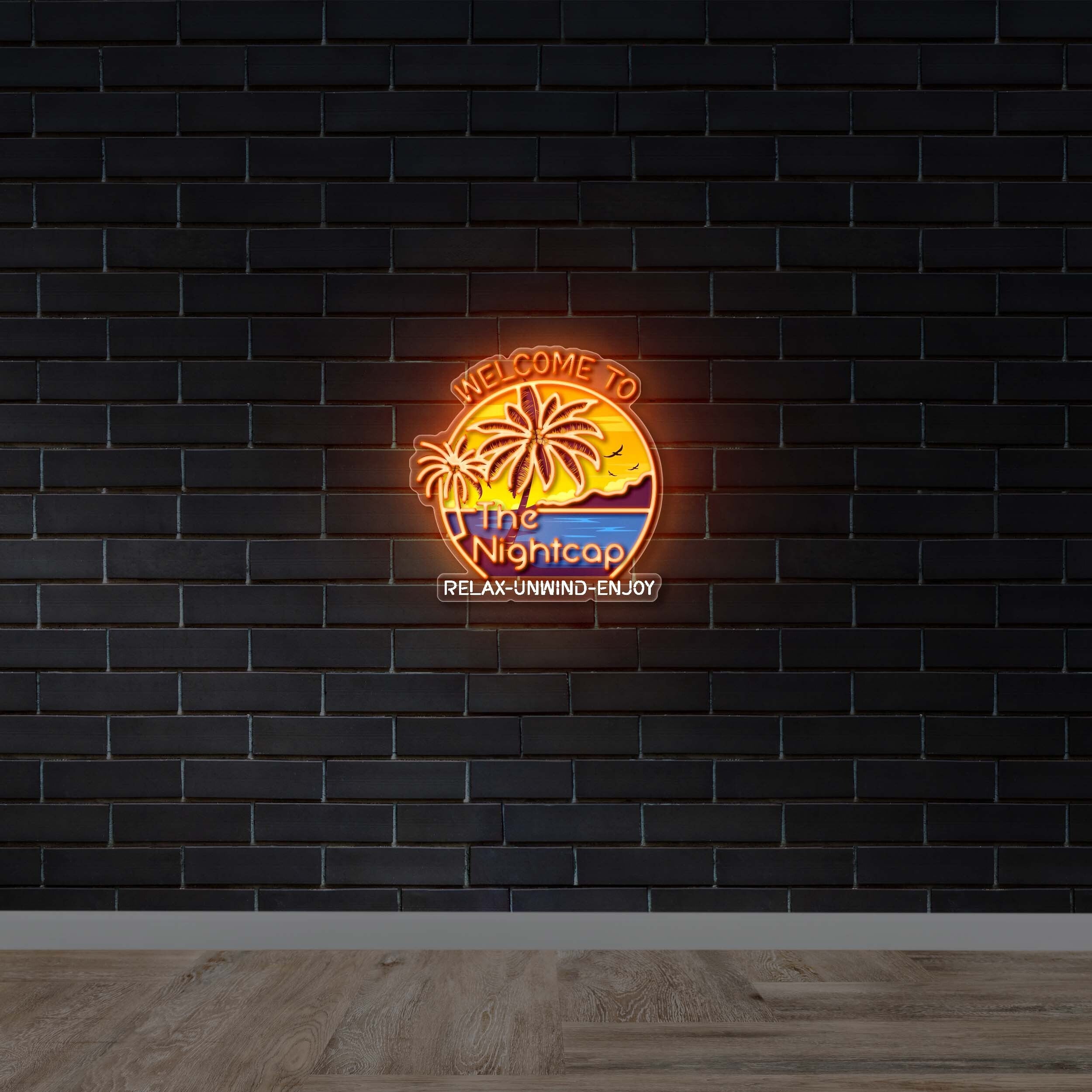 Welcome to The NightCap | 2nd Version - Premium Neon Artwork