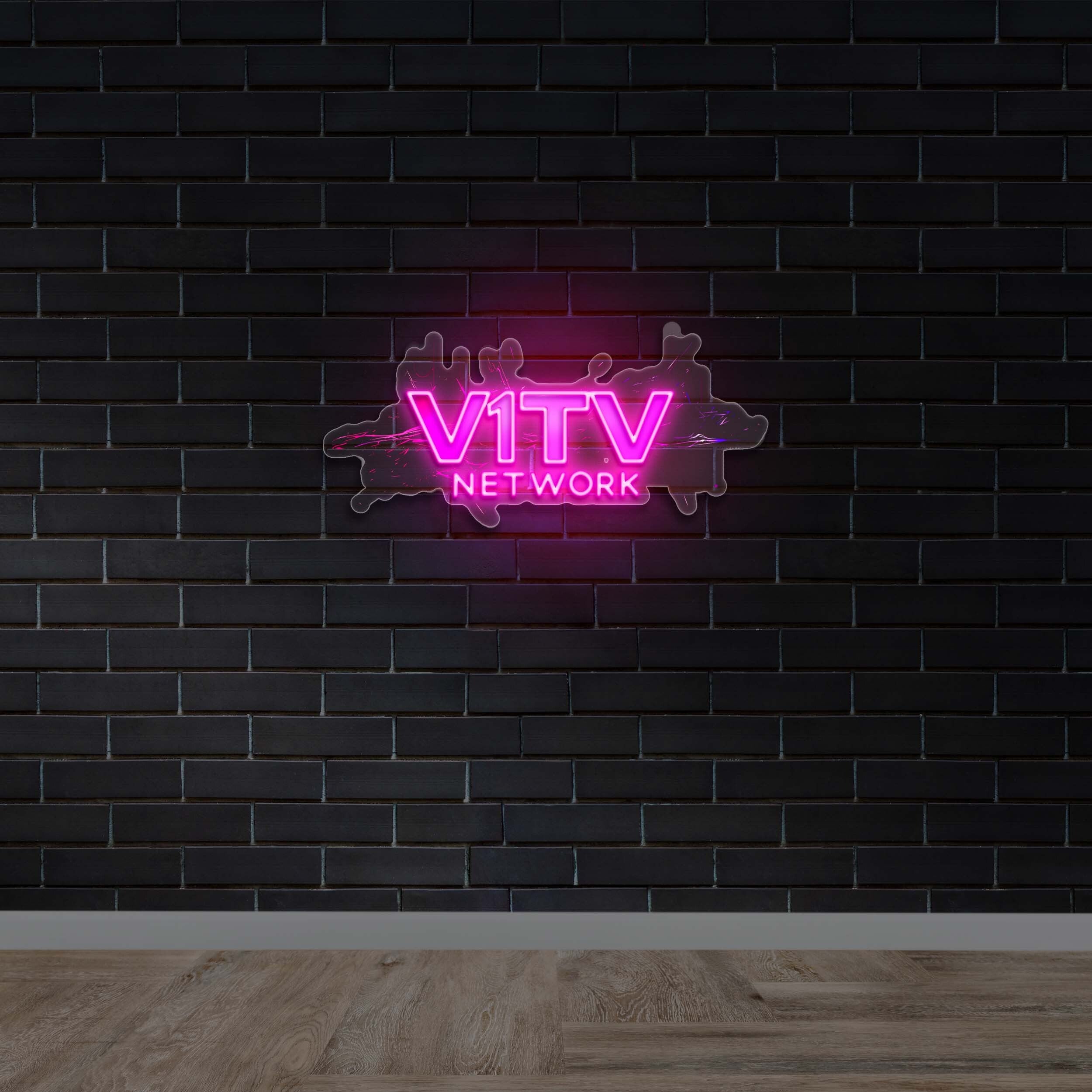 V1TV Network - Premium Neon Artwork