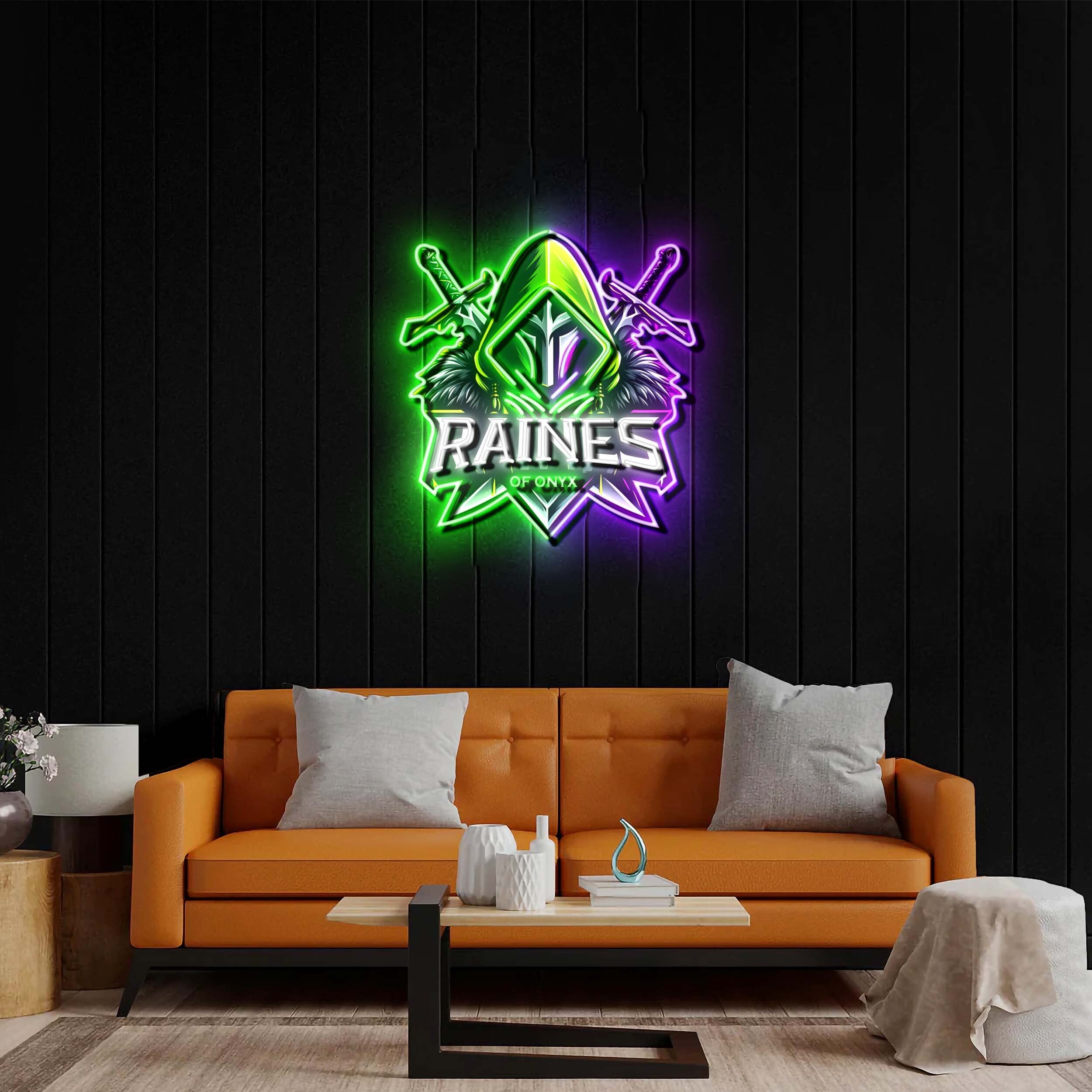 Raines of Onyx - Premium Neon Artwork