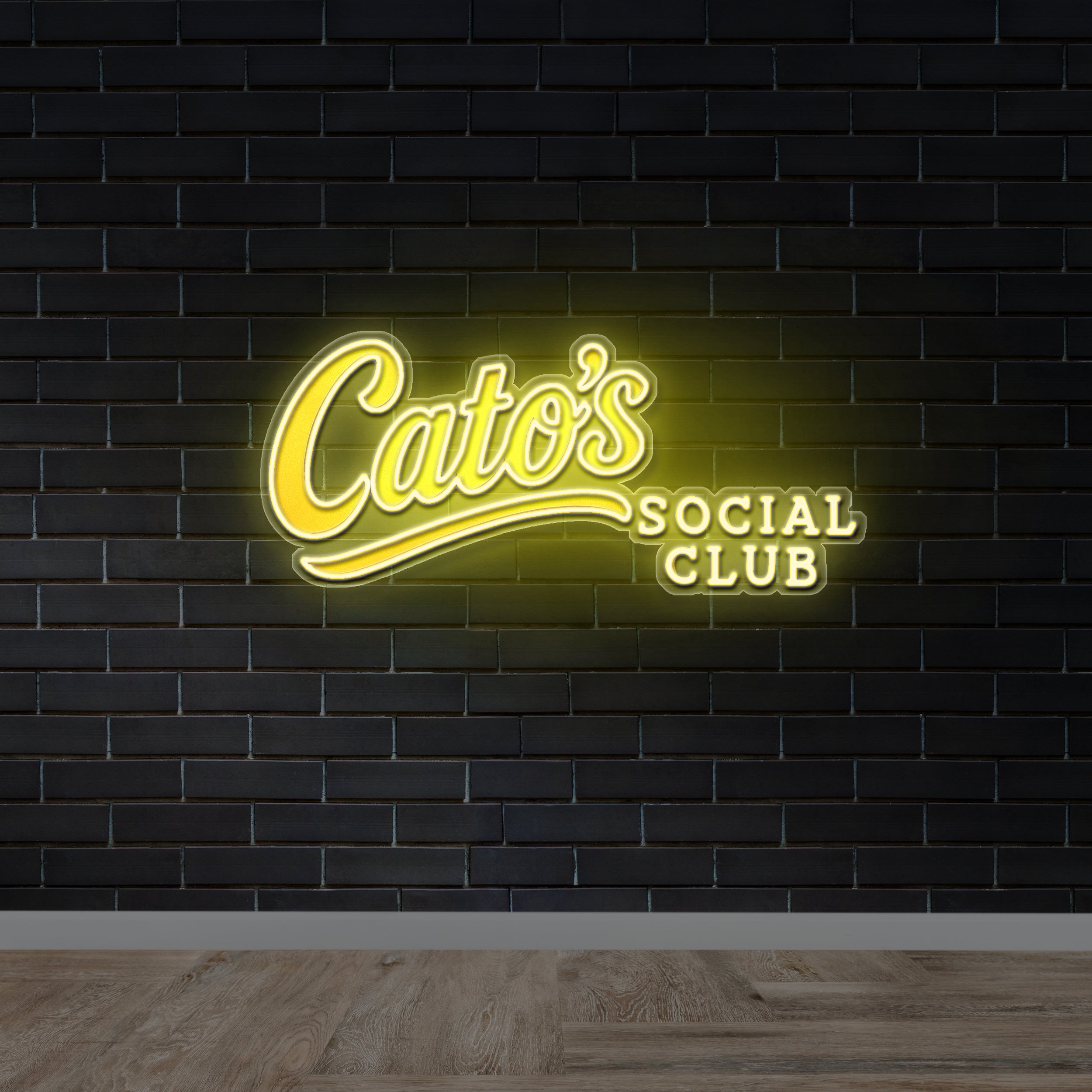 Cato's Social Club - Premium Neon Artwork