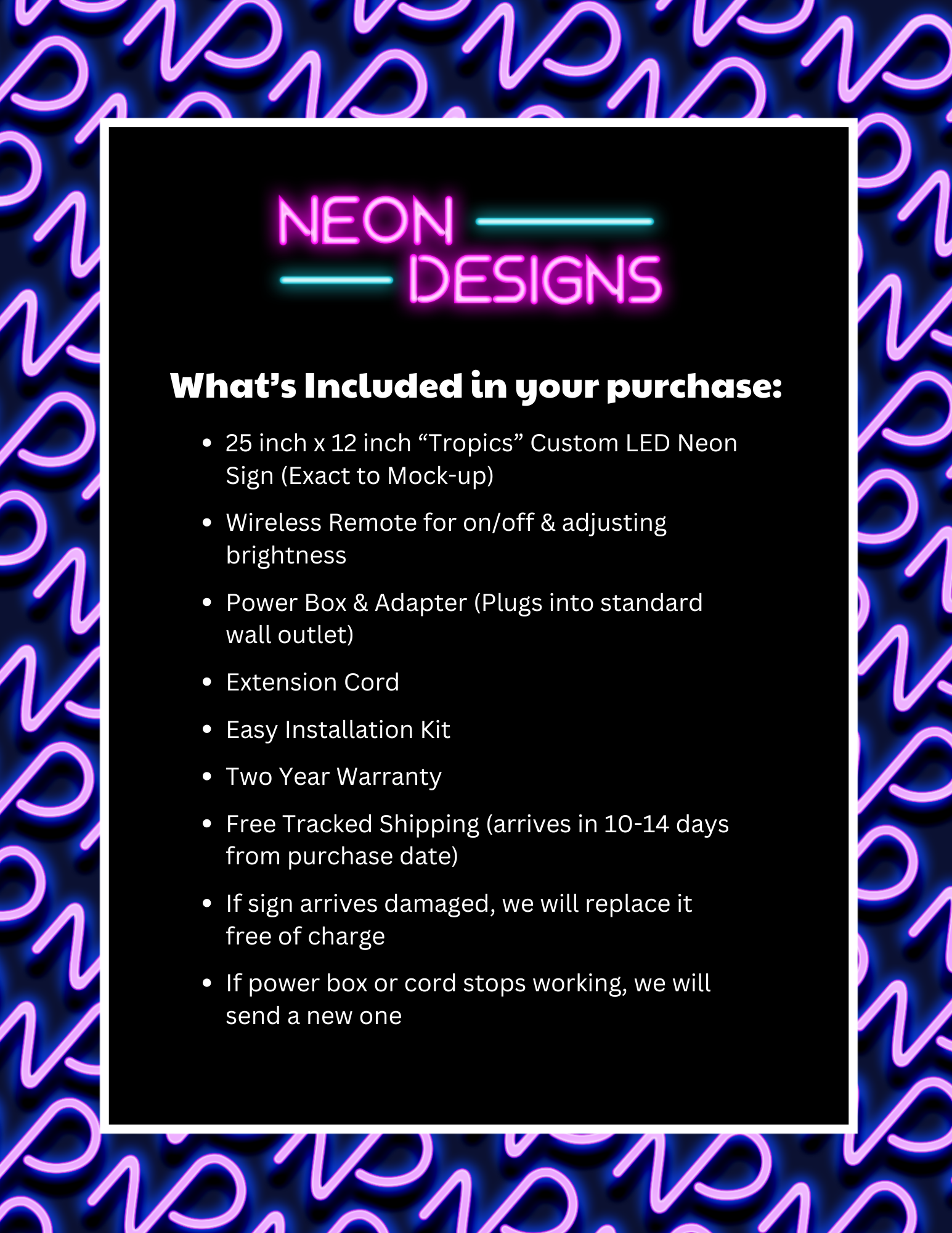 Tropics - Premium Neon Artwork