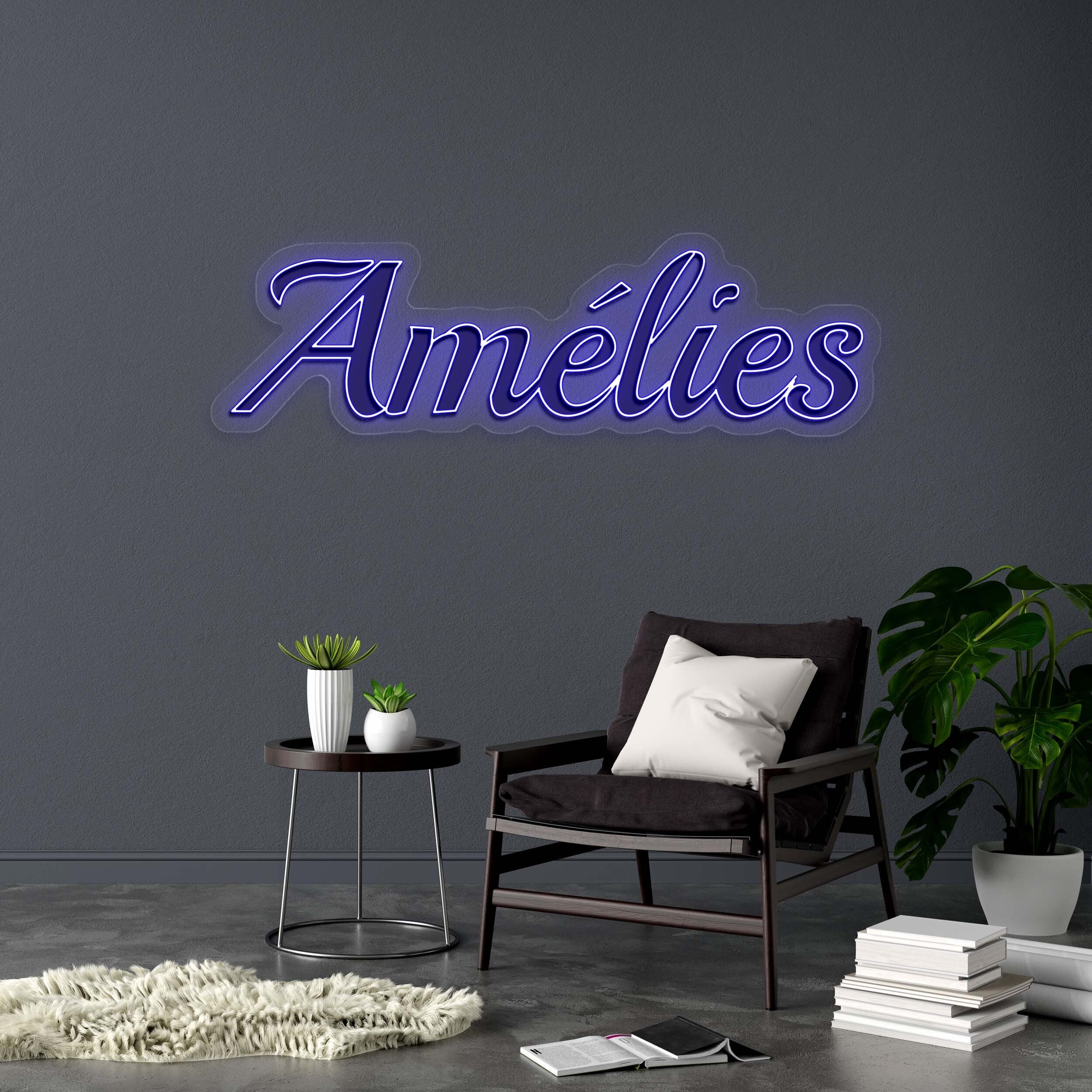 Amelies (no filigree) - Premium Neon Artwork