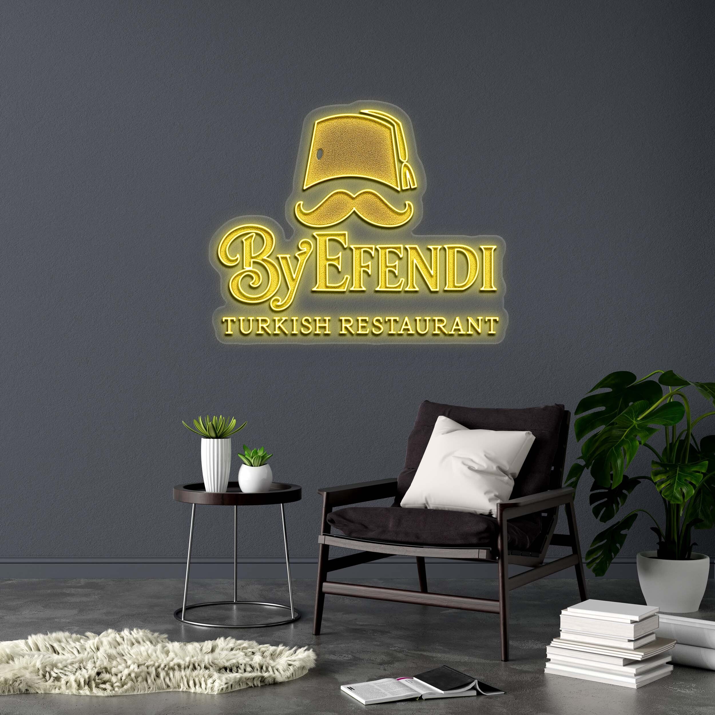 By EFENDI TURKISH RESTAURANT - Premium Neon Artwork