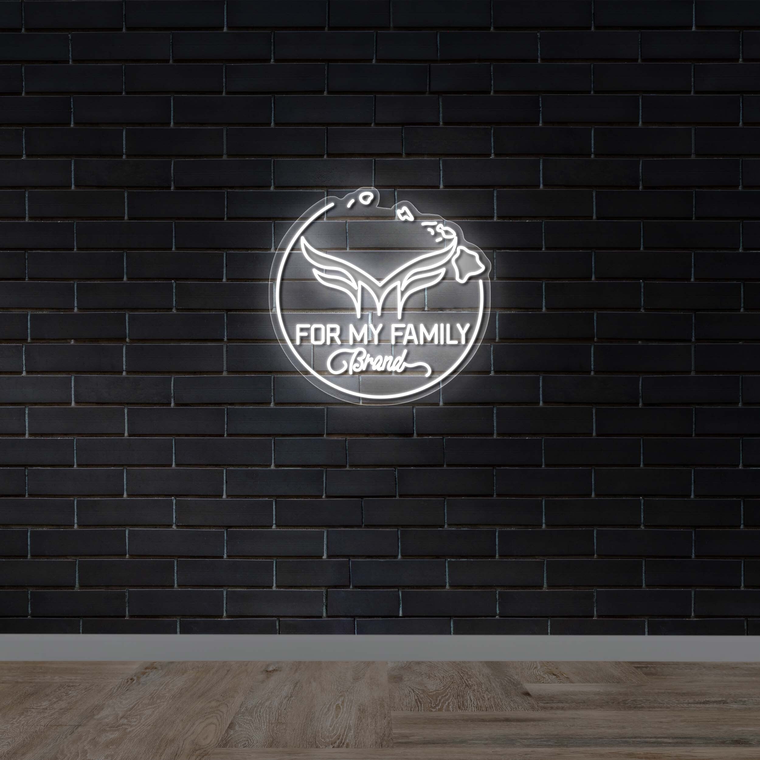FOR MY FAMILY Brand - Premium Neon Artwork