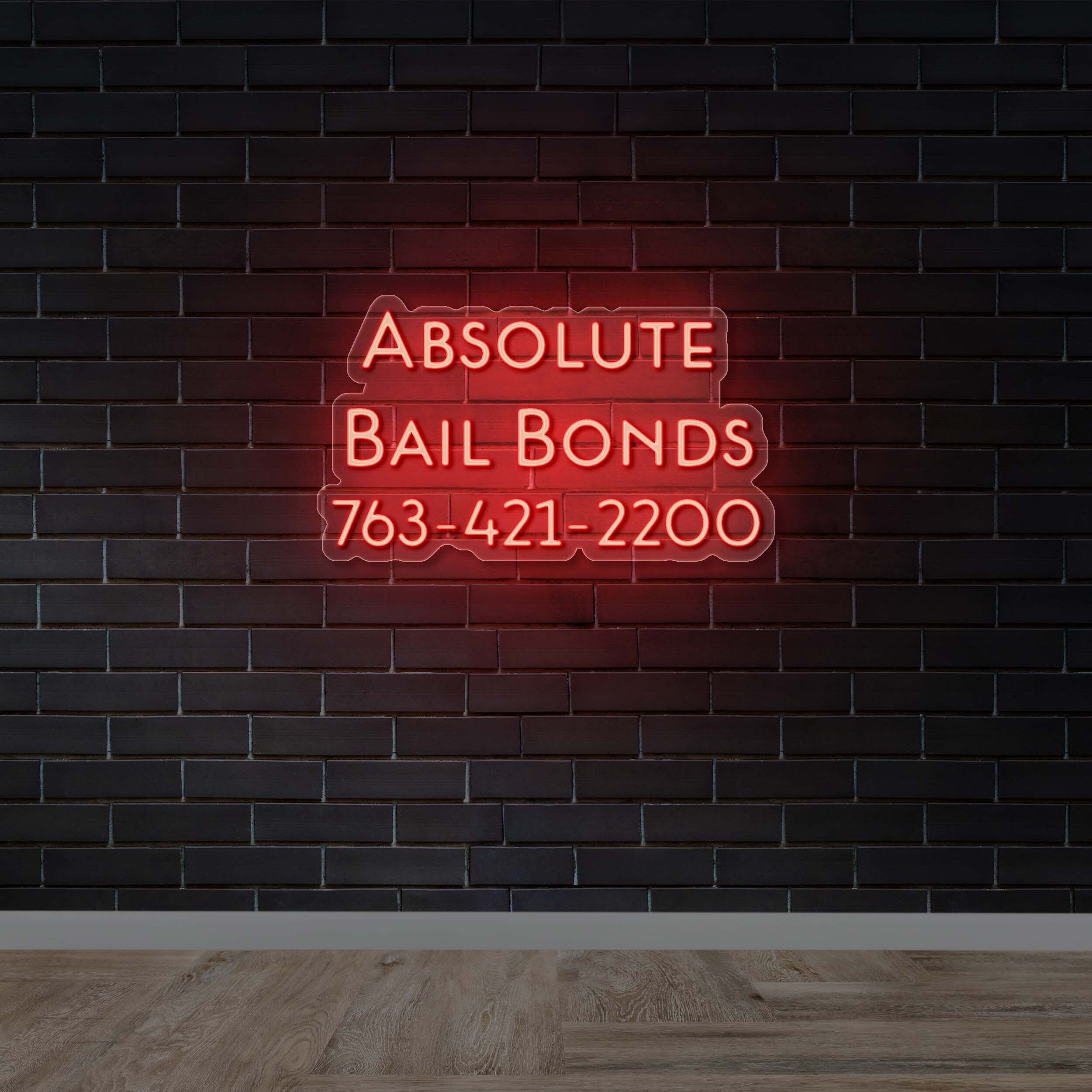 Absolute Bail Bonds - Premium Neon Artwork