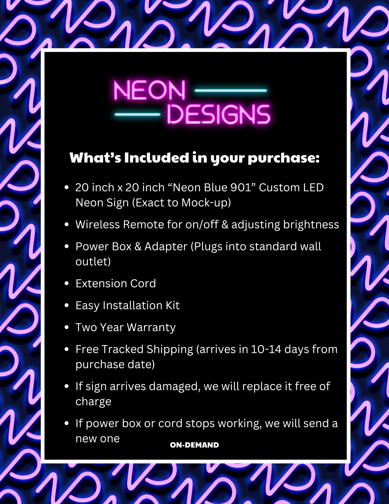 Neon Blue 901 - Premium Neon Artwork