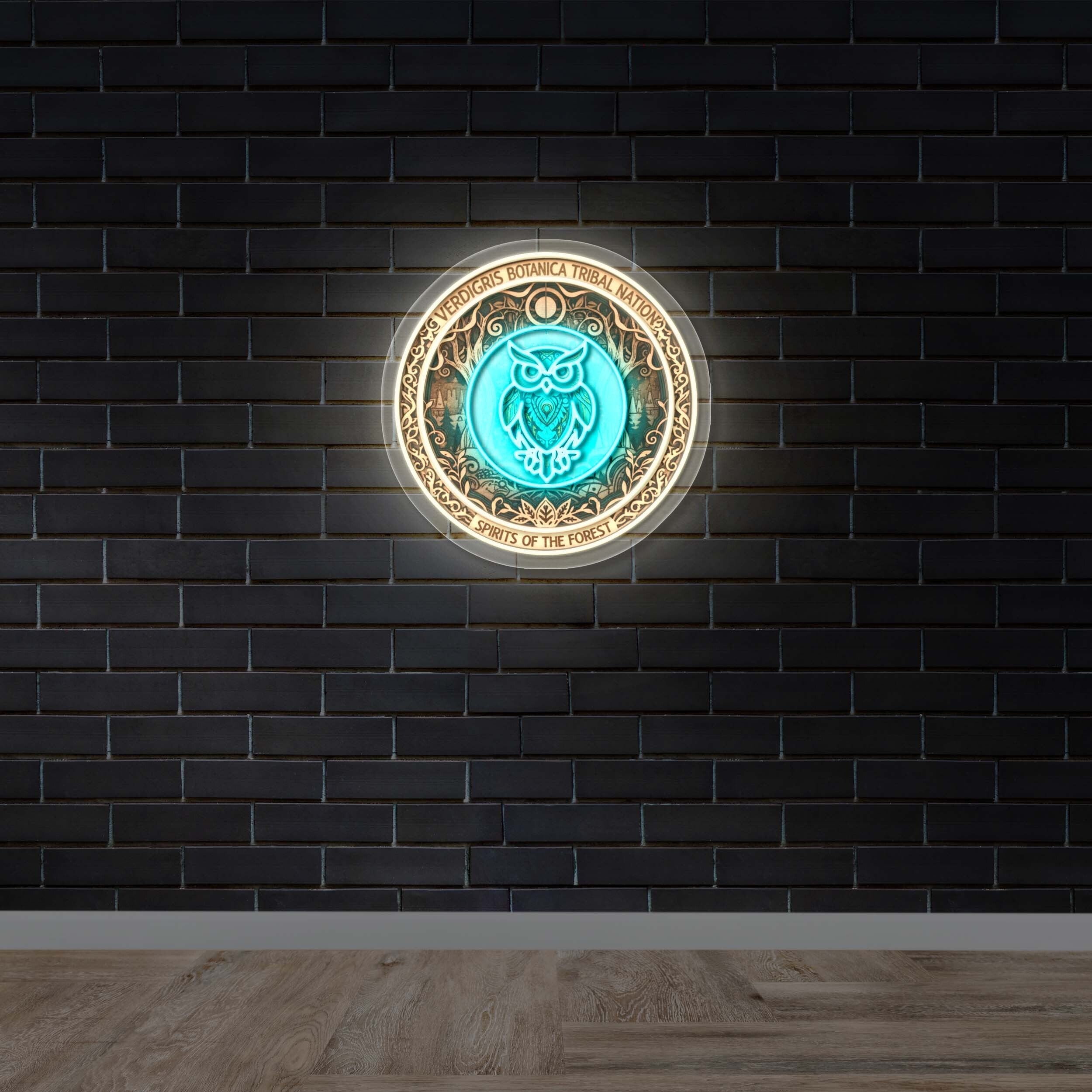 Verdigris Tribal Nation - Premium Neon Artwork