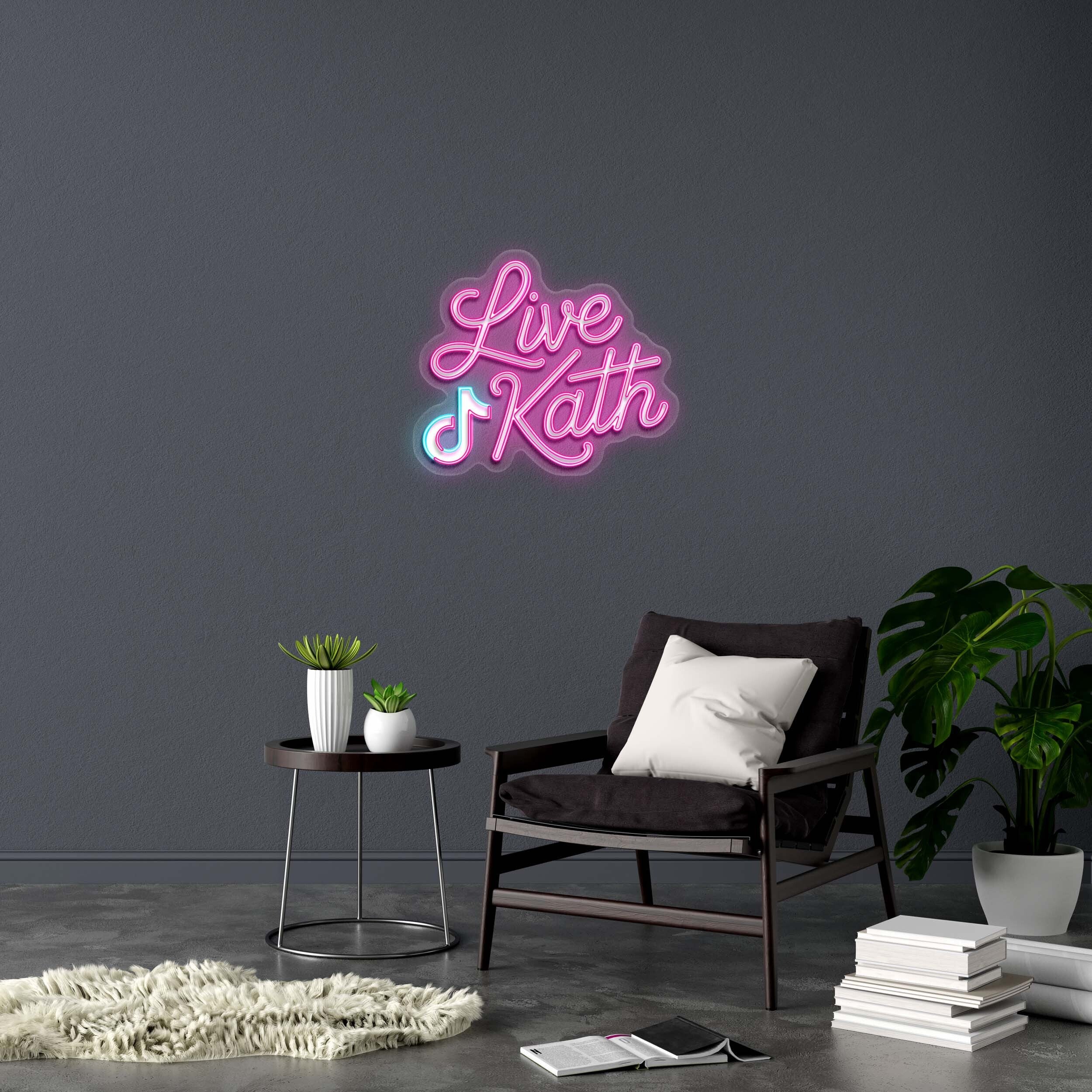 Live Kath - Premium Neon Artwork