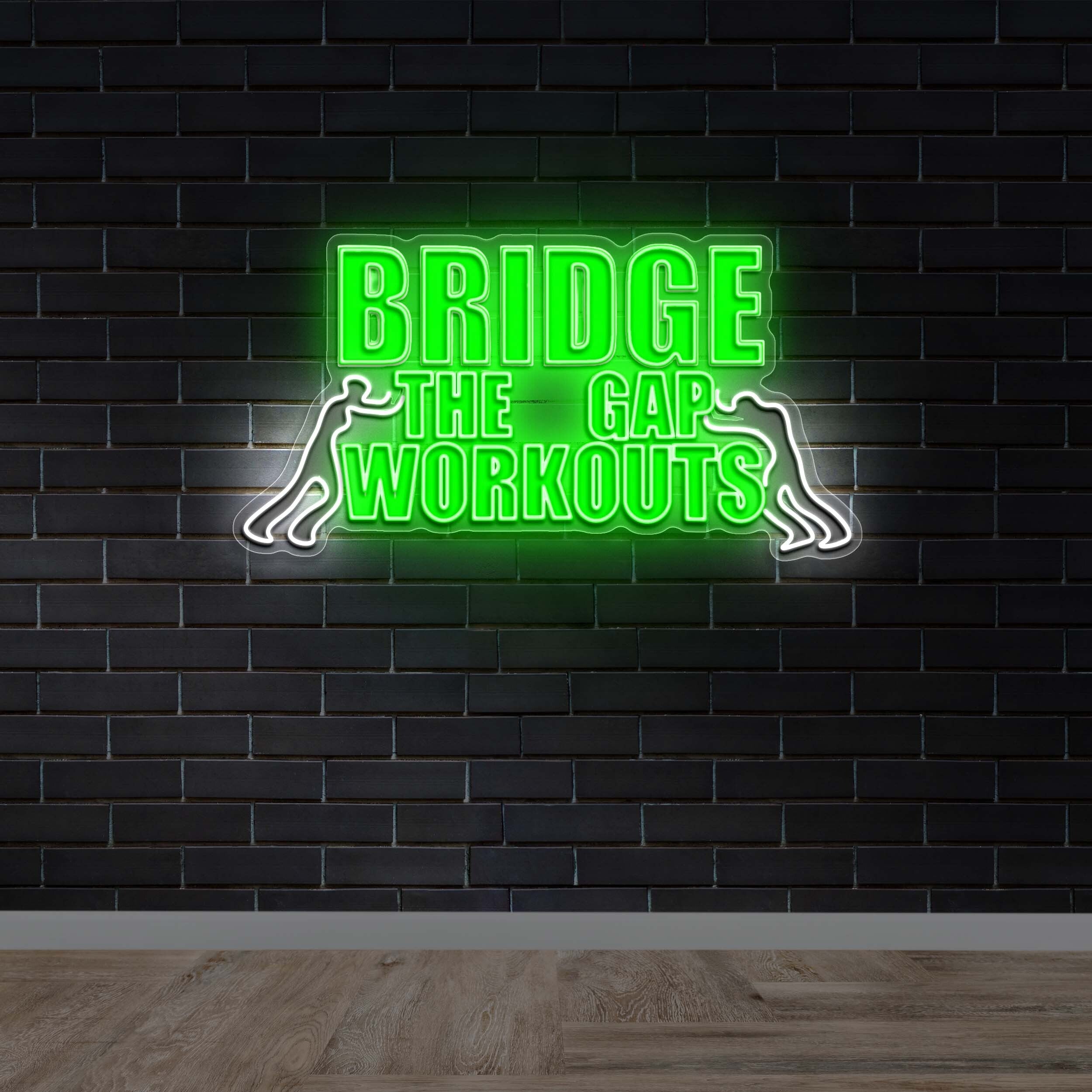 BRIDGE THE GAP WORKOUTS - Premium Neon Artwork