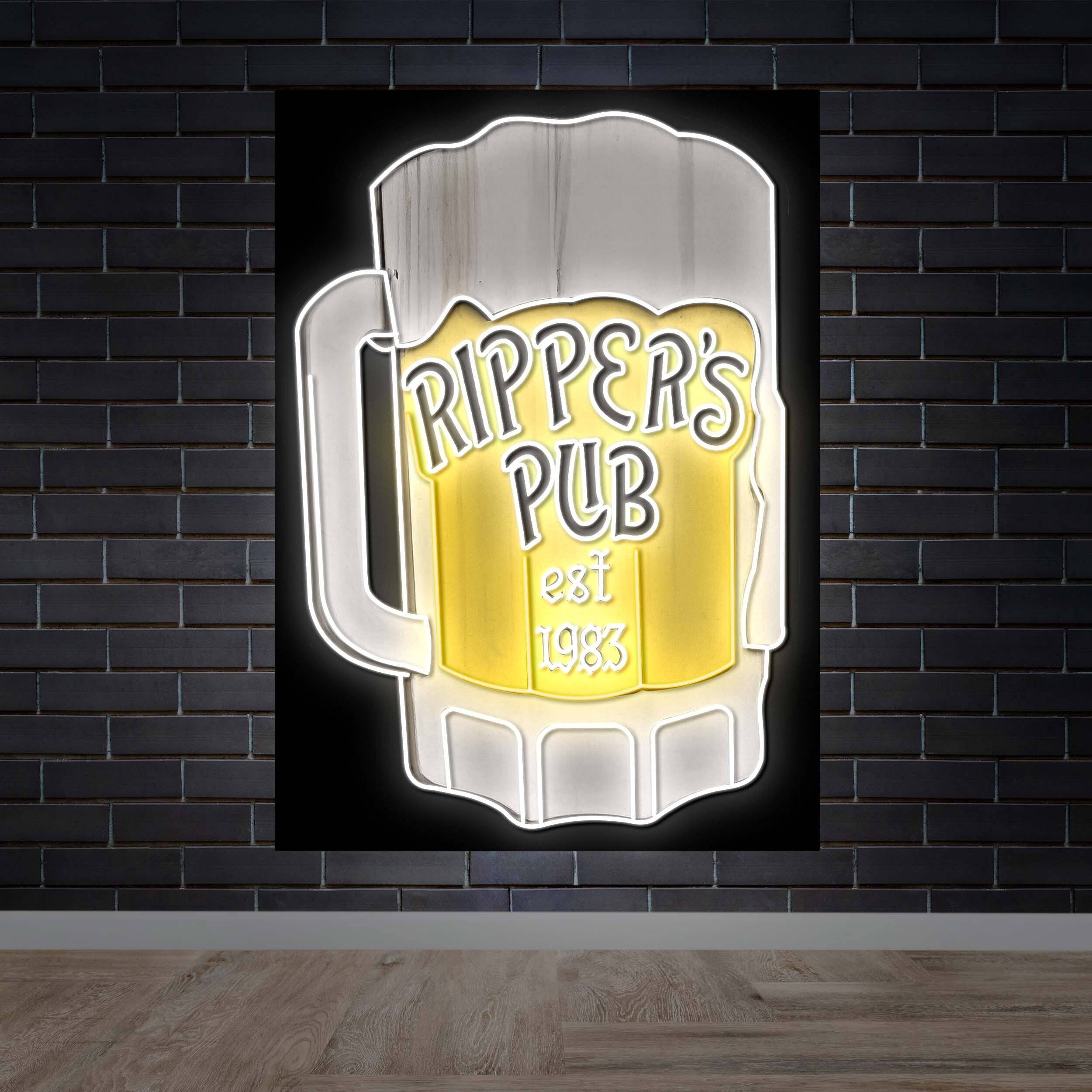 RIPPER'S PUB | Double-sided - Premium Neon Artwork