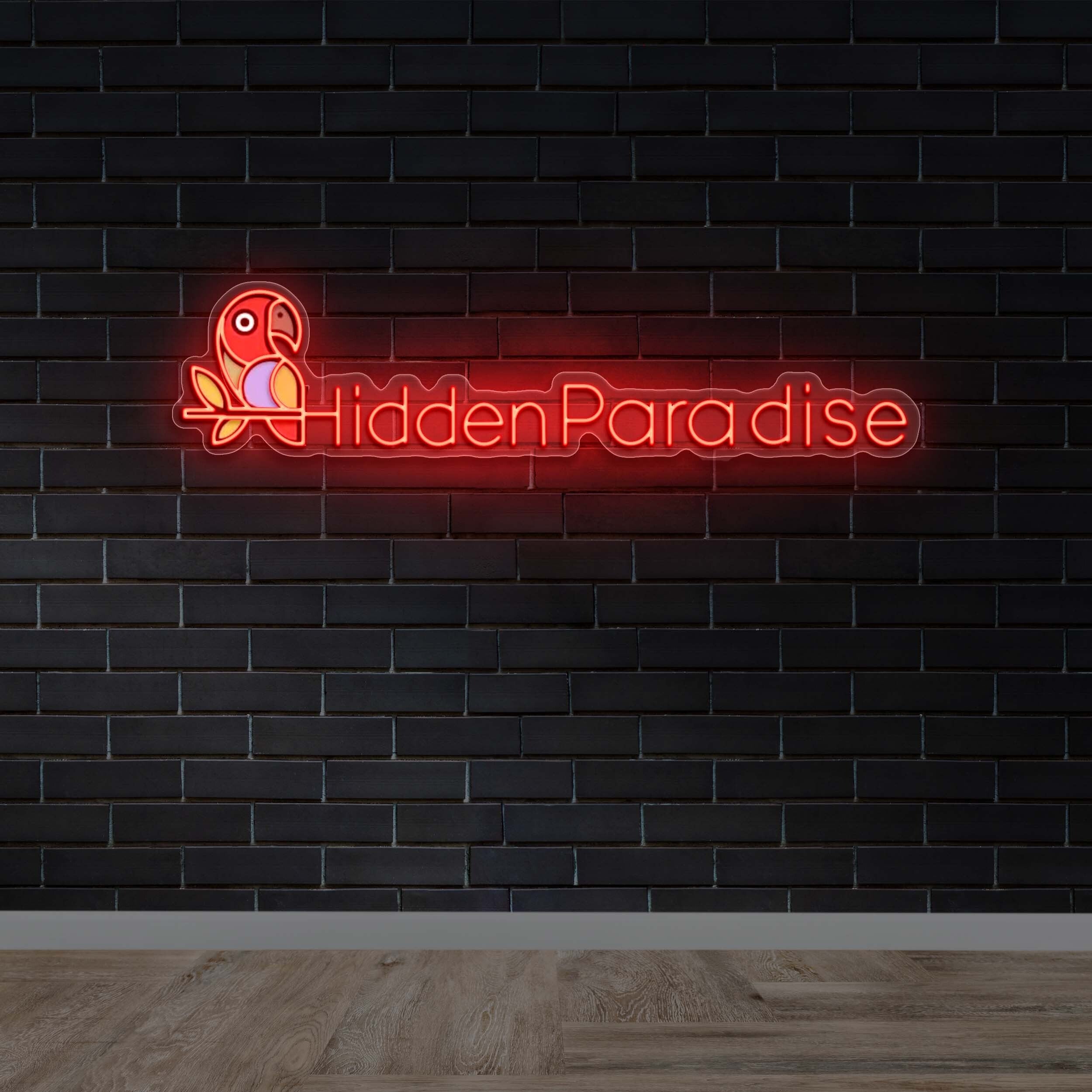 Hidden Paradise - Premium Neon Artwork