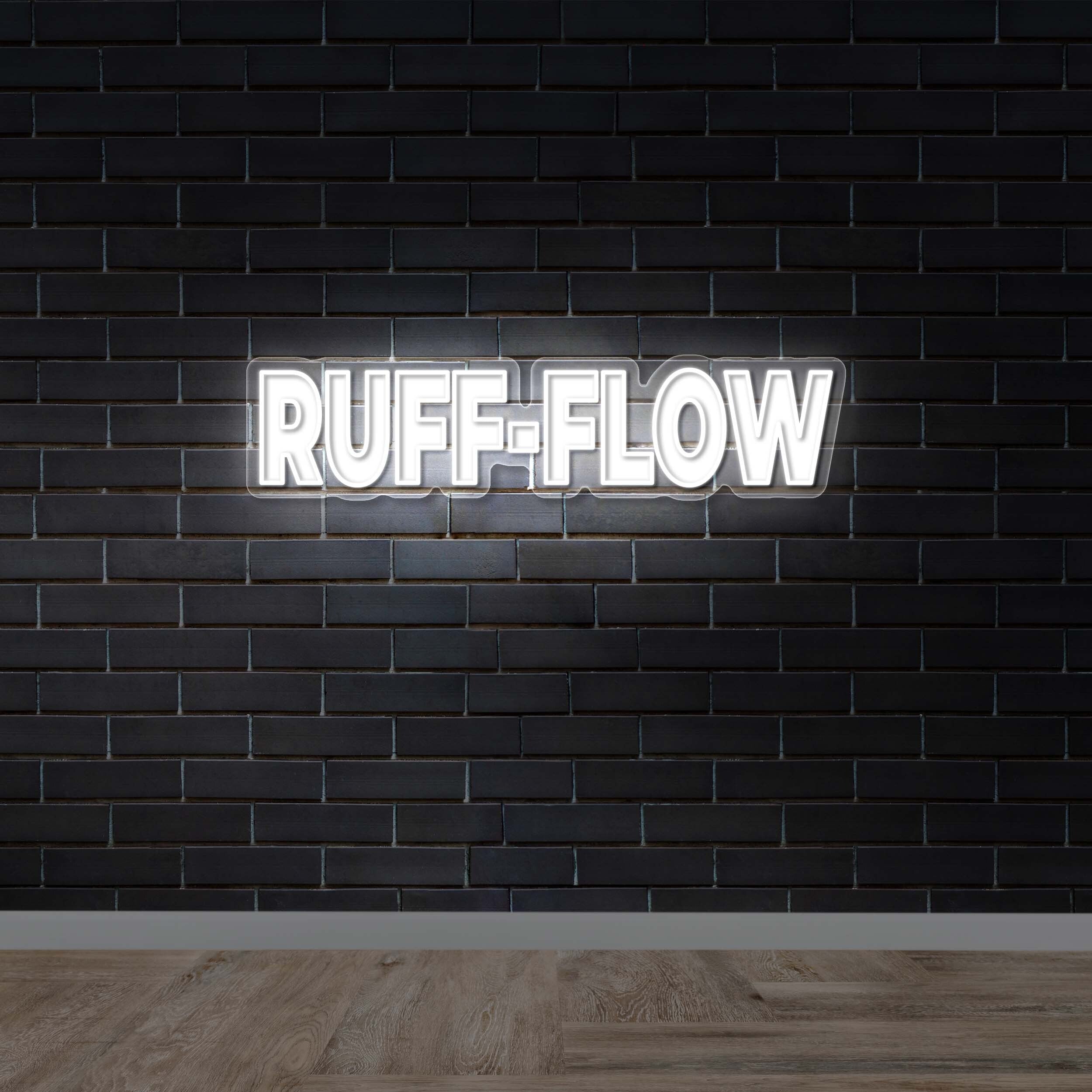 RUFF-FLOW - Premium Neon Artwork