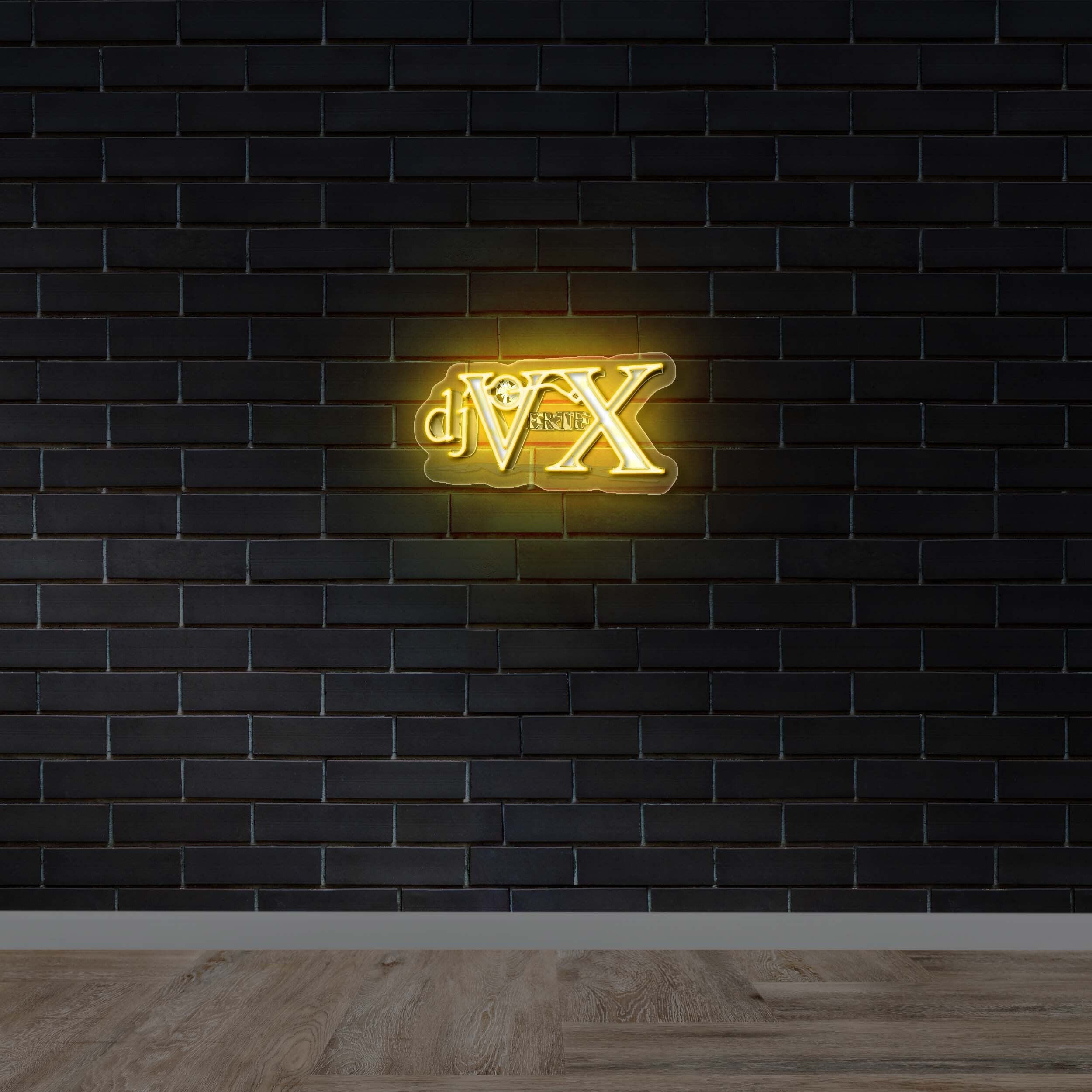 DJ VERTEX - Premium Neon Artwork