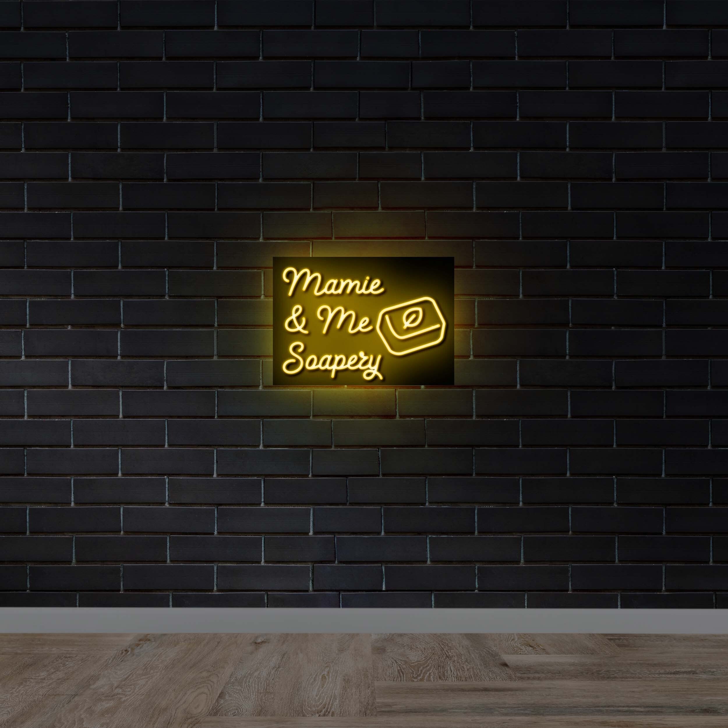 Mamie & Me Soapery - Premium Neon Artwork
