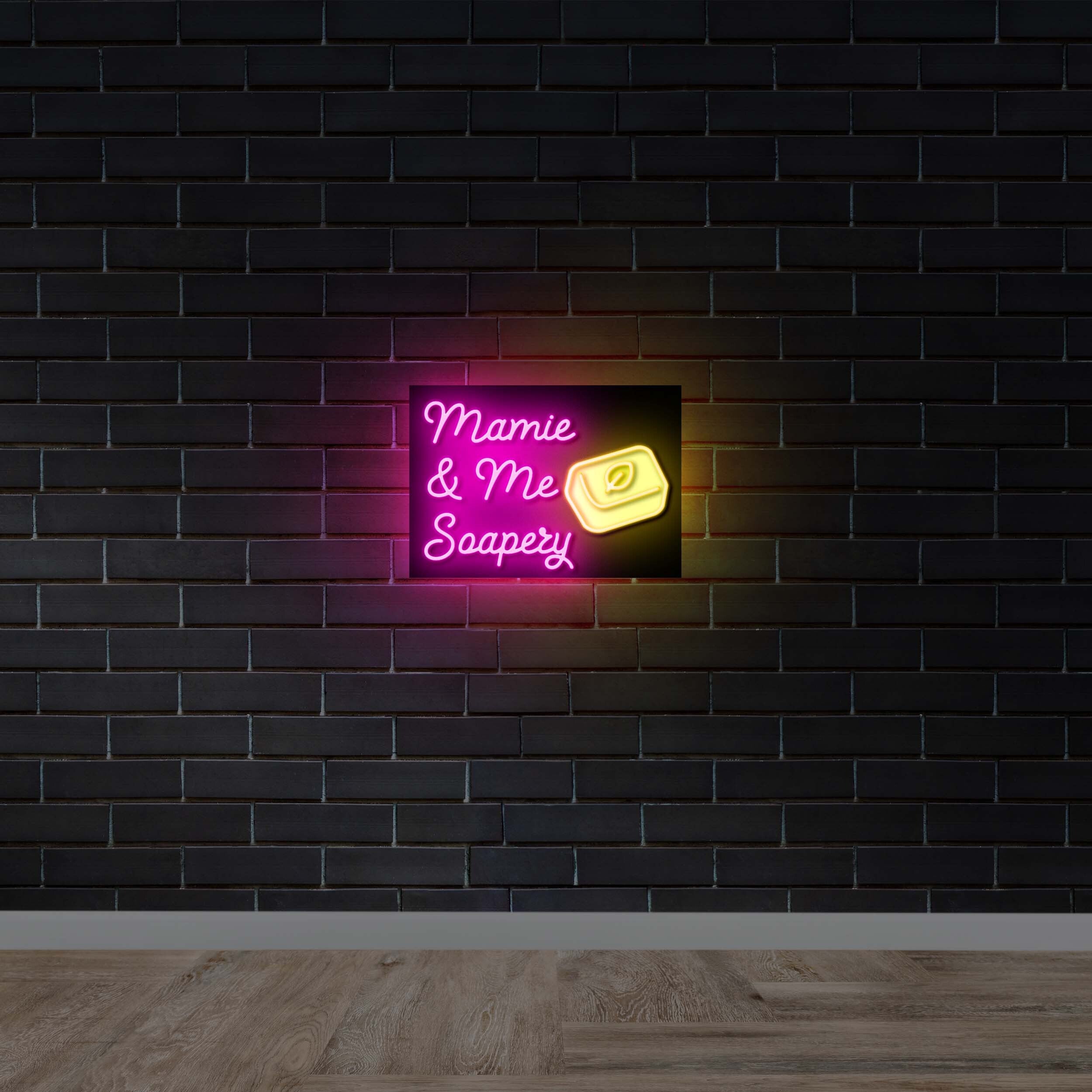 Mamie & Me Soapery - Premium Neon Artwork