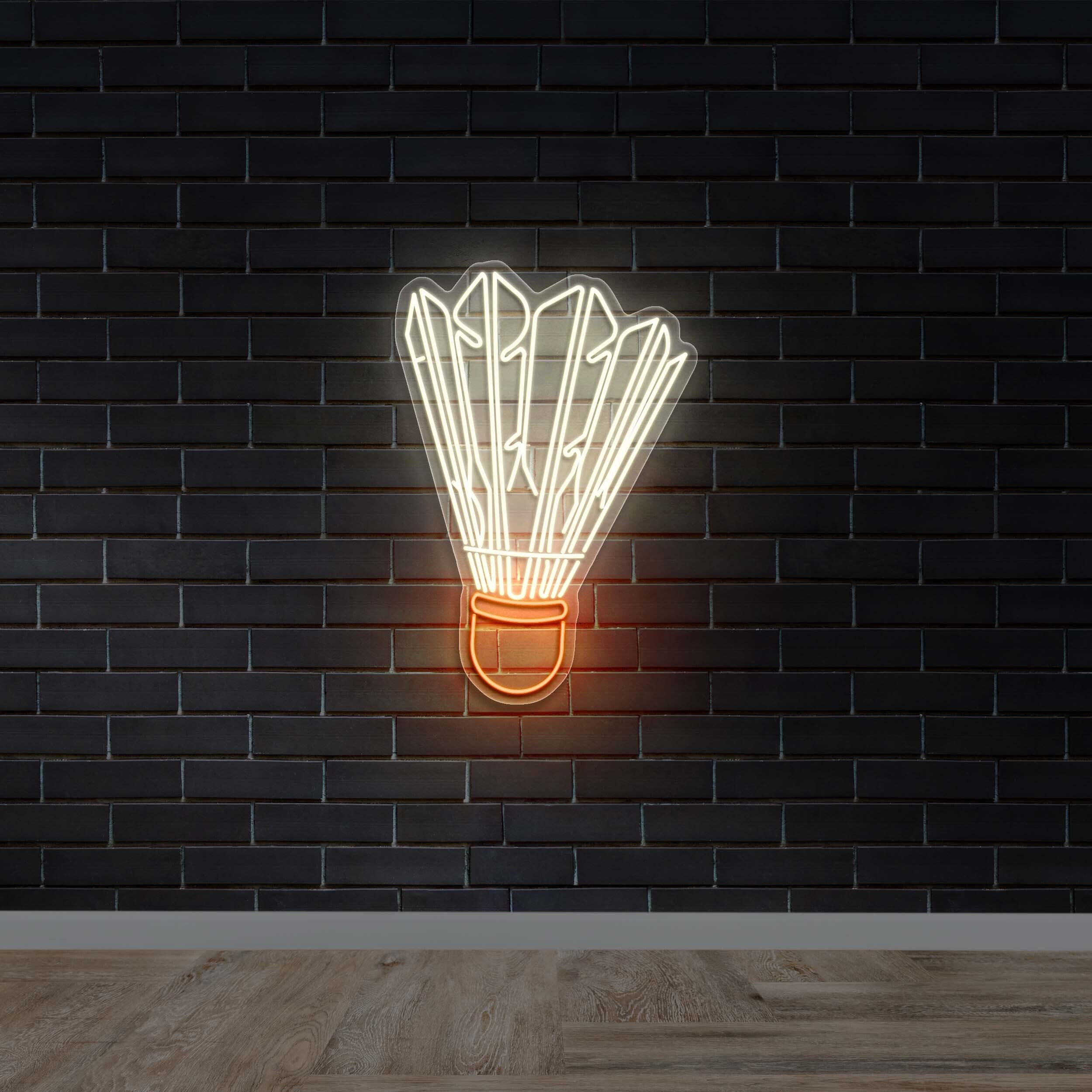 Shuttlecock - Premium Neon Artwork