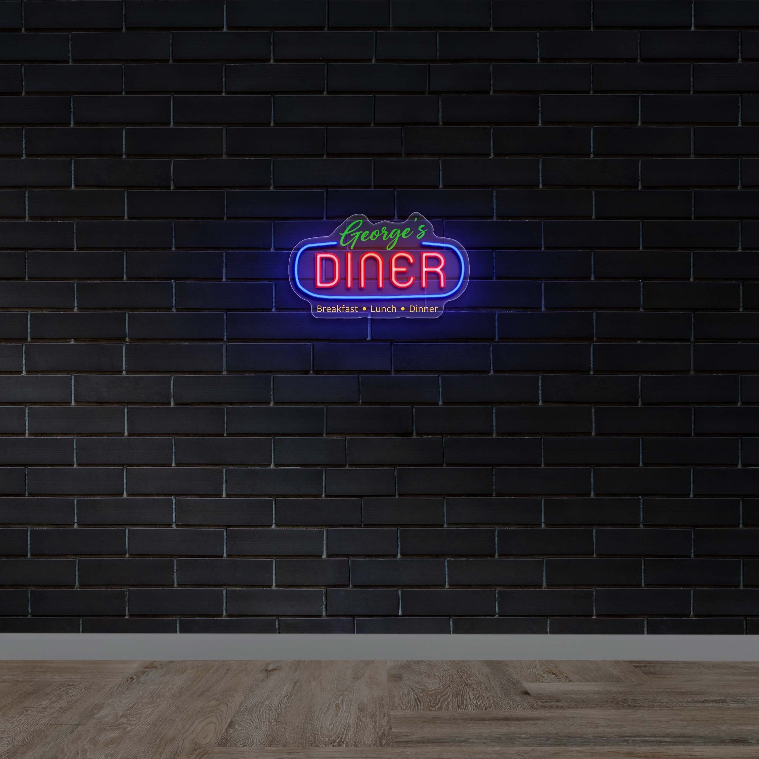 George's Diner - Premium Neon Artwork