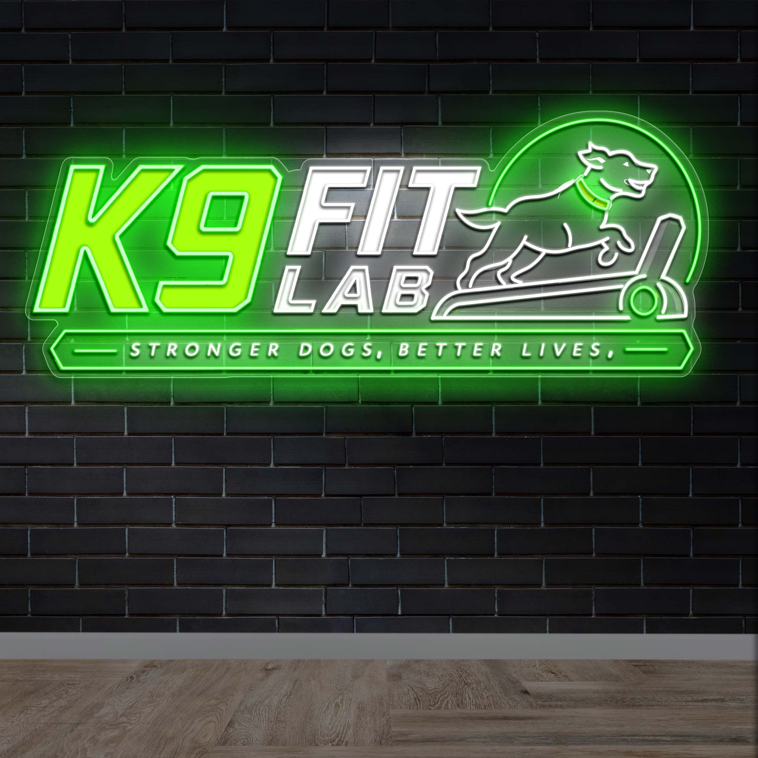 K9 FIT LAB - Premium Neon Artwork