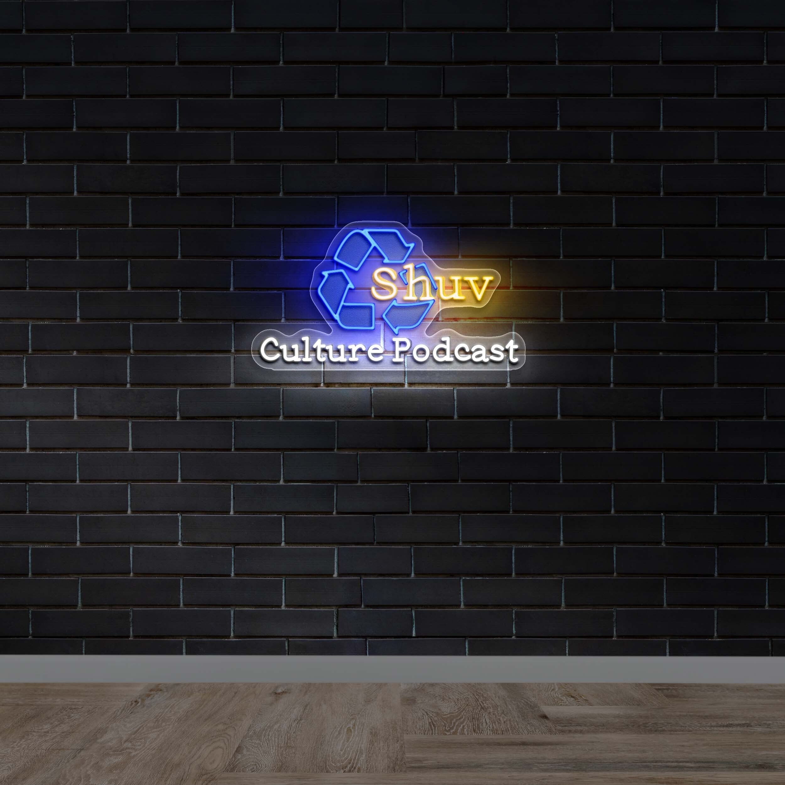 SHUV culture podcast (version 2) - Premium Neon Artwork