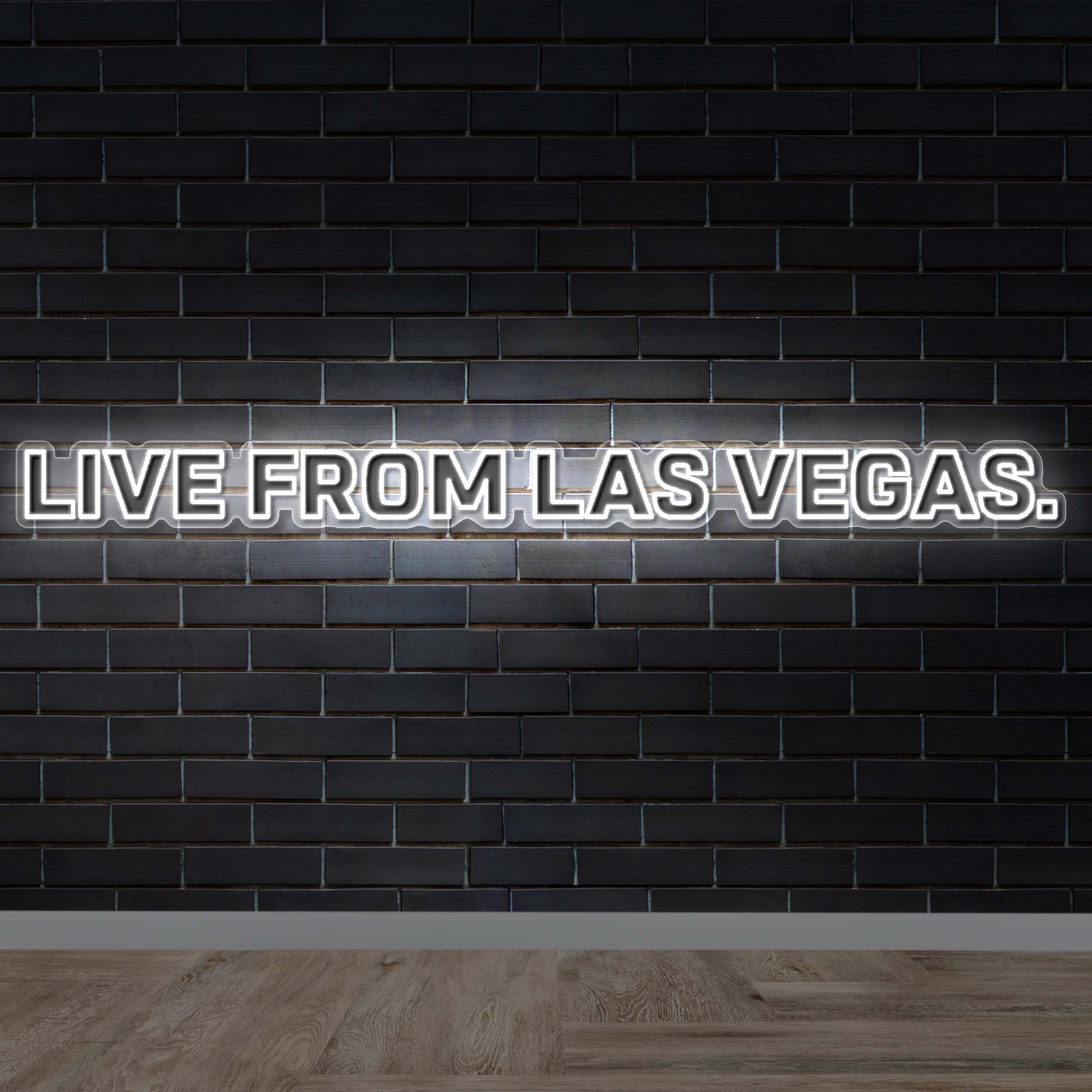 LIVE FROM LAS VEGAS. - Premium Neon Artwork