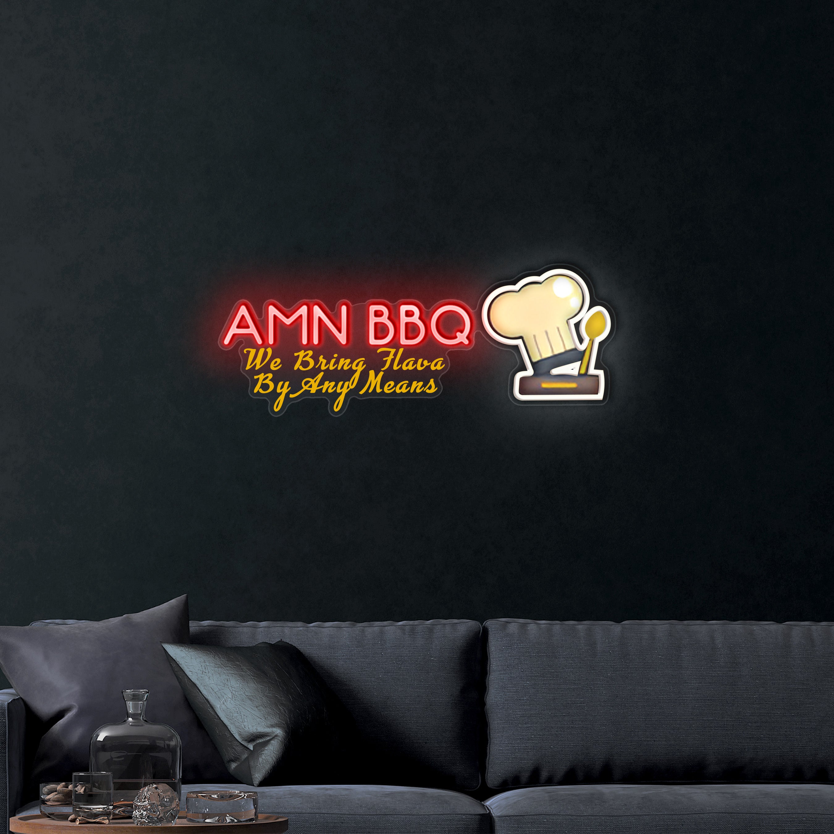 AMN BBQ – Premium Neon Artwork