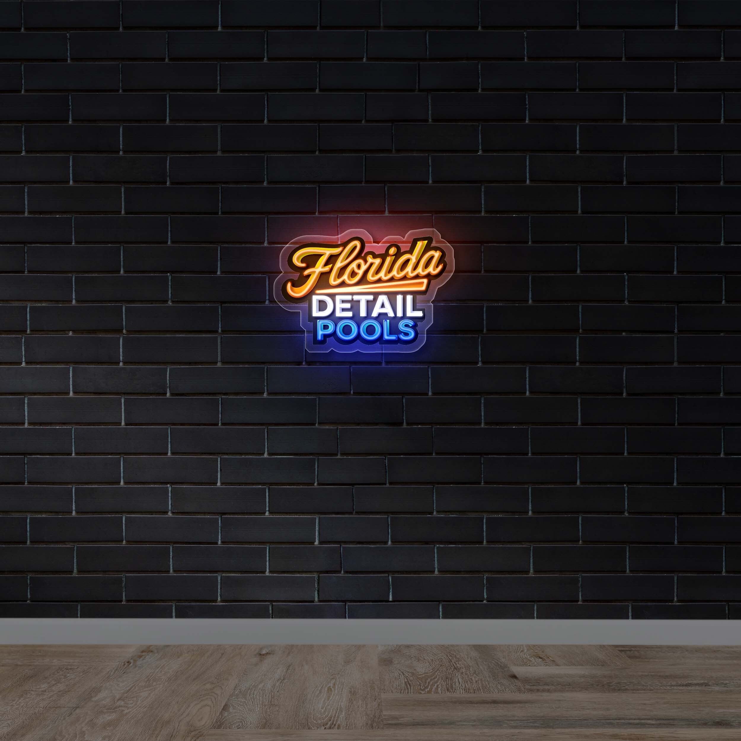 FLORIDA DETAIL POOLS - Premium Neon Artwork