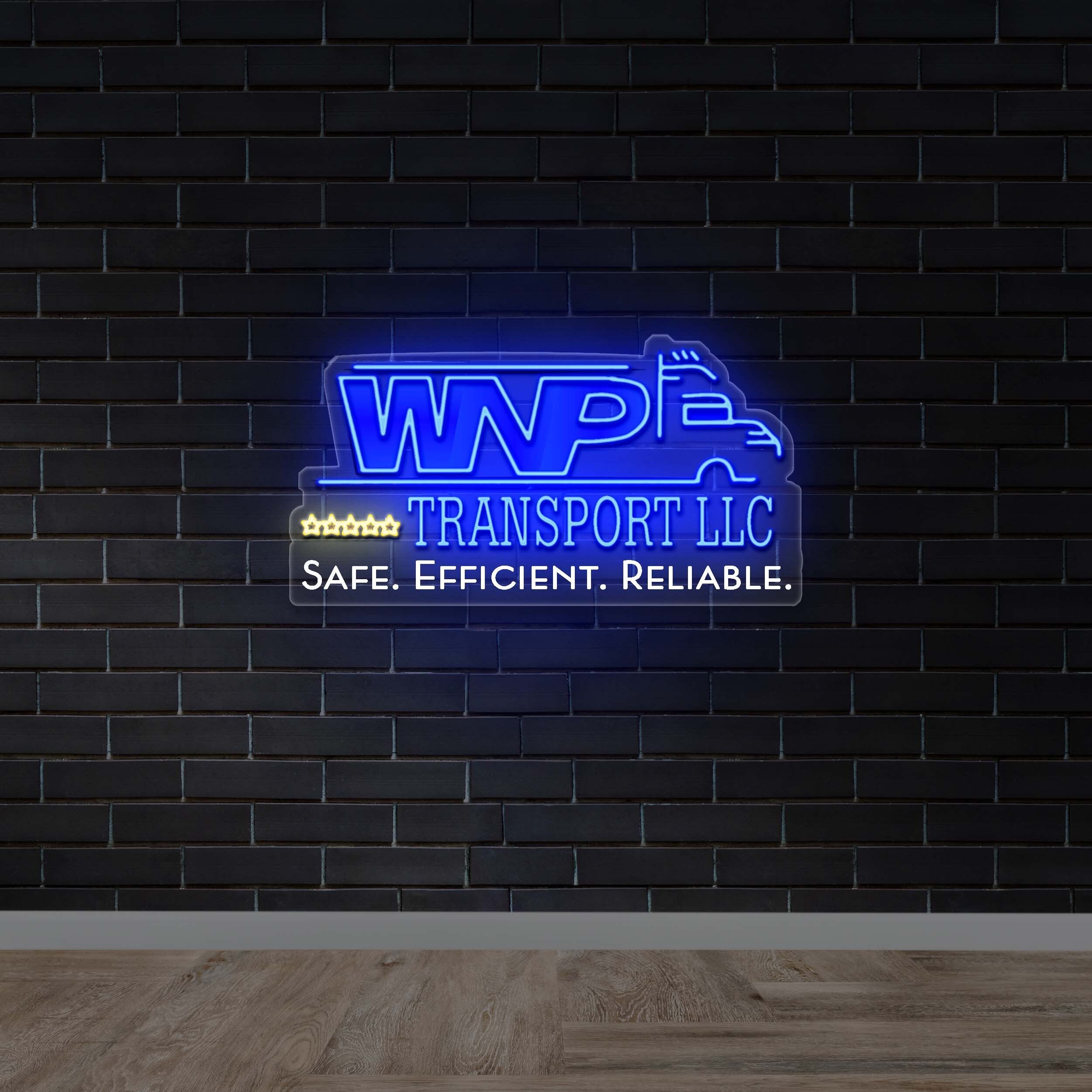 WNP Transport LLC (with slogan) - Premium Neon Artwork