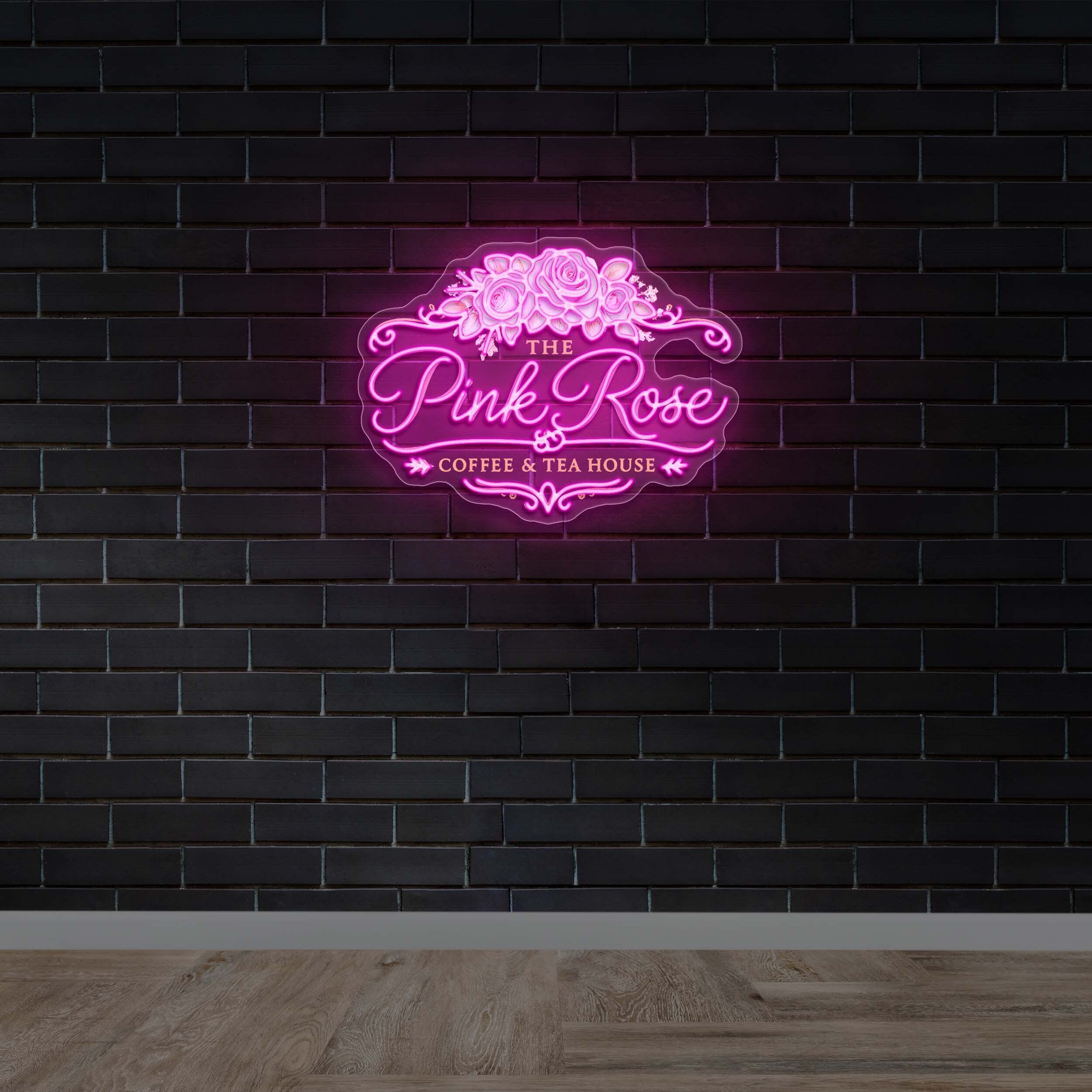 THE PINK ROSE COFFEE & TEA HOUSE - Premium Neon Artwork