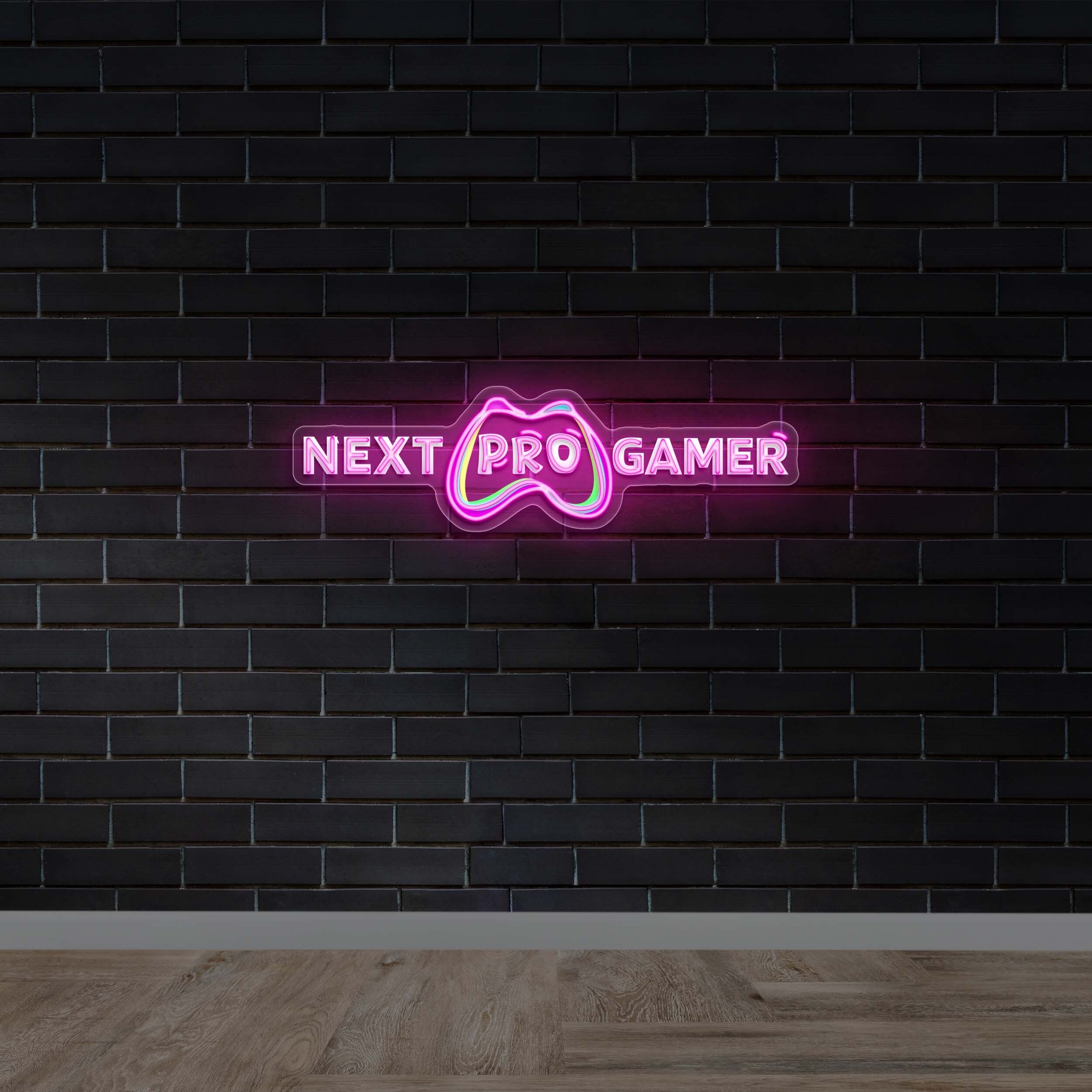 NEXT PRO GAMER - Premium Neon Artwork