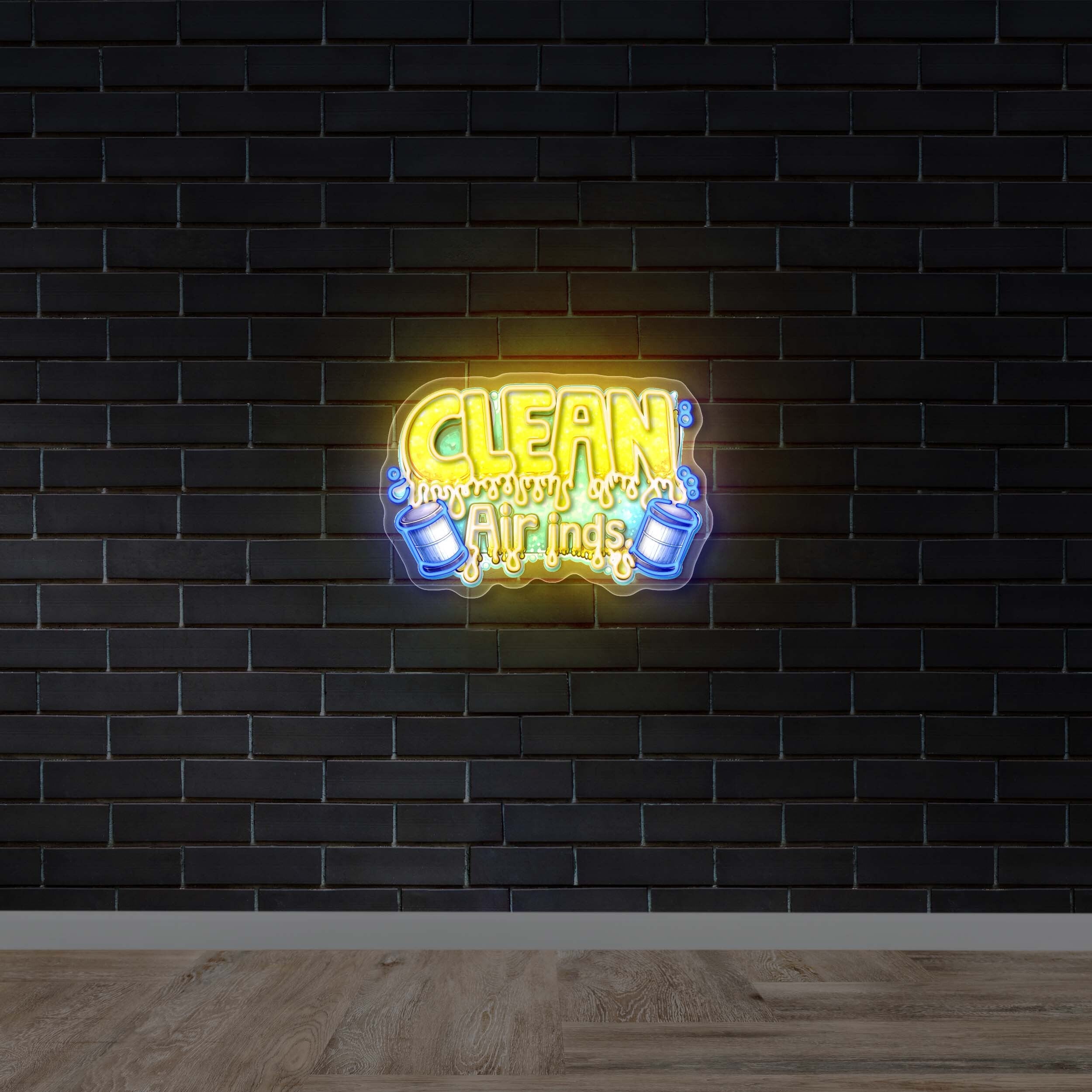 CLEAN - Premium Neon Artwork
