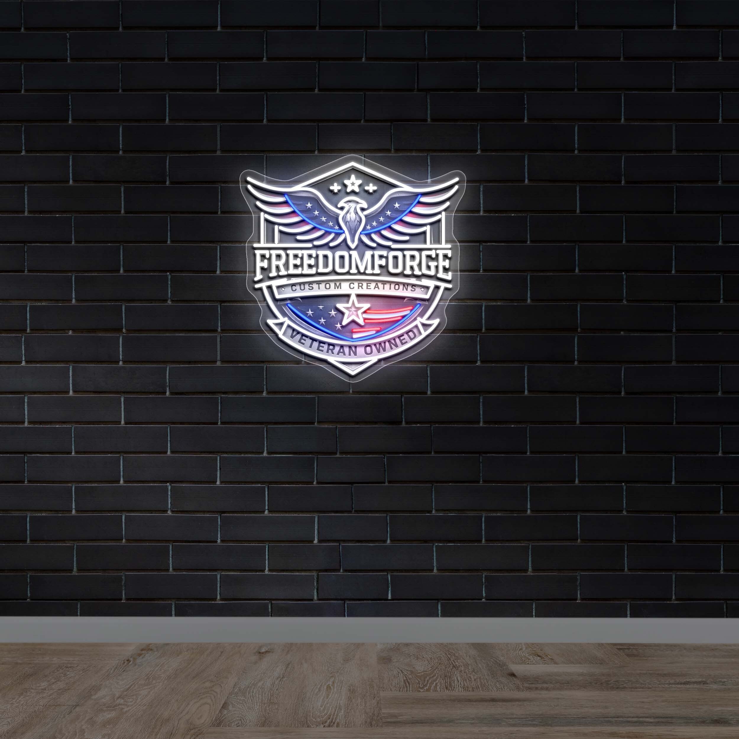 FREEDOM FORGE - Premium Neon Artwork