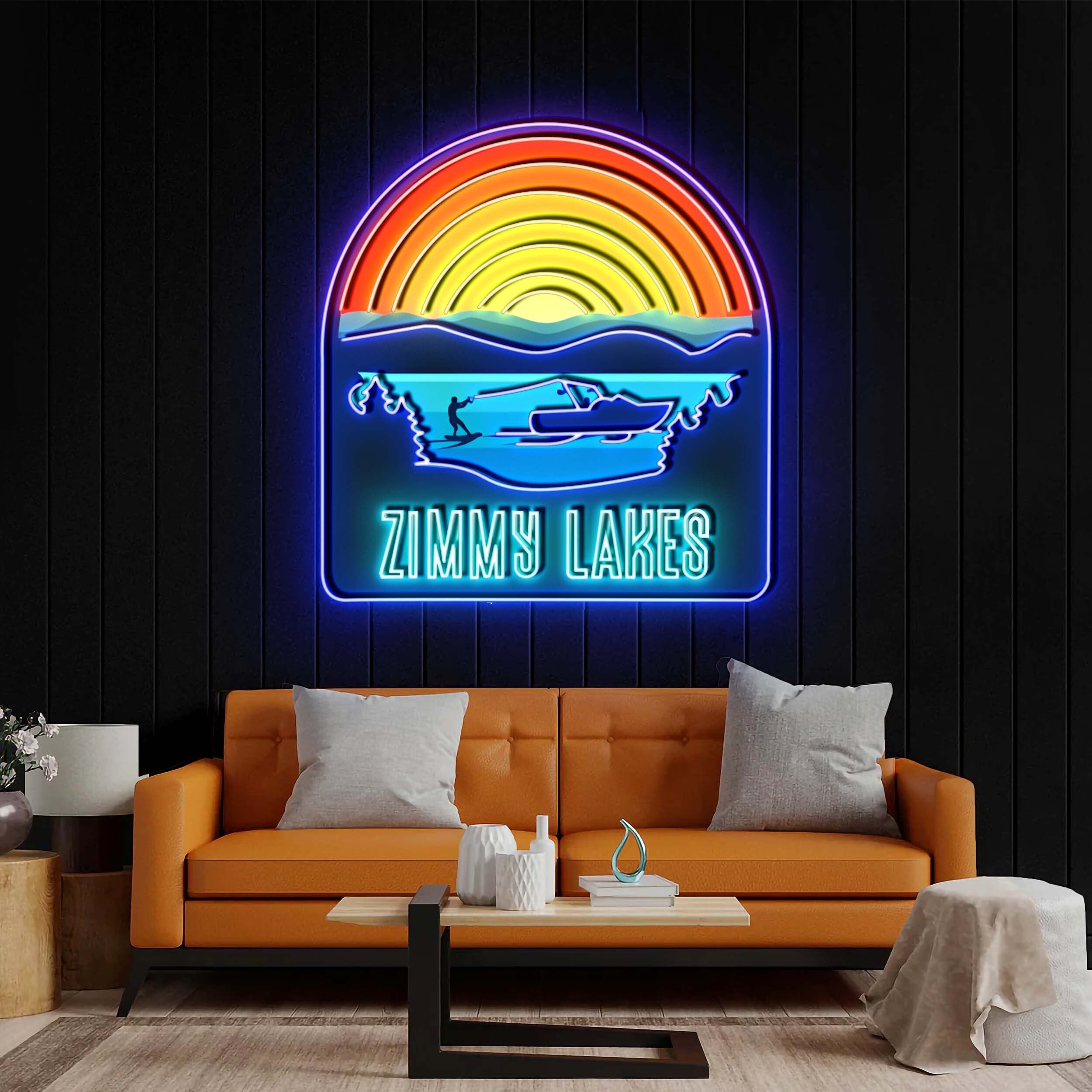 ZIMMY LAKES - Premium Neon Artwork