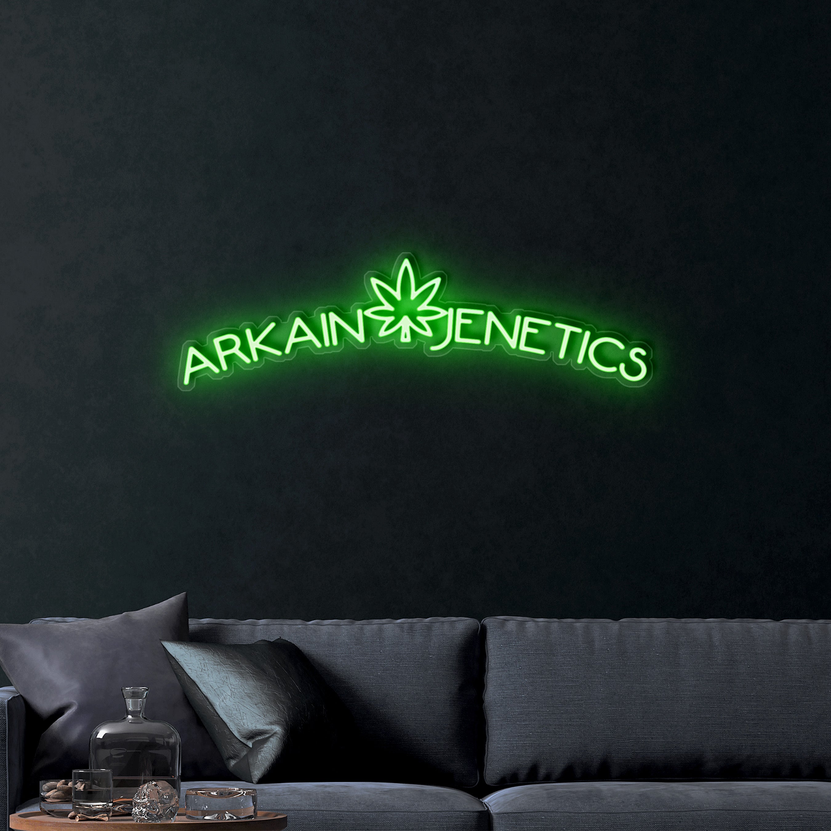Arkain Jenetics (text) – Premium Neon Artwork
