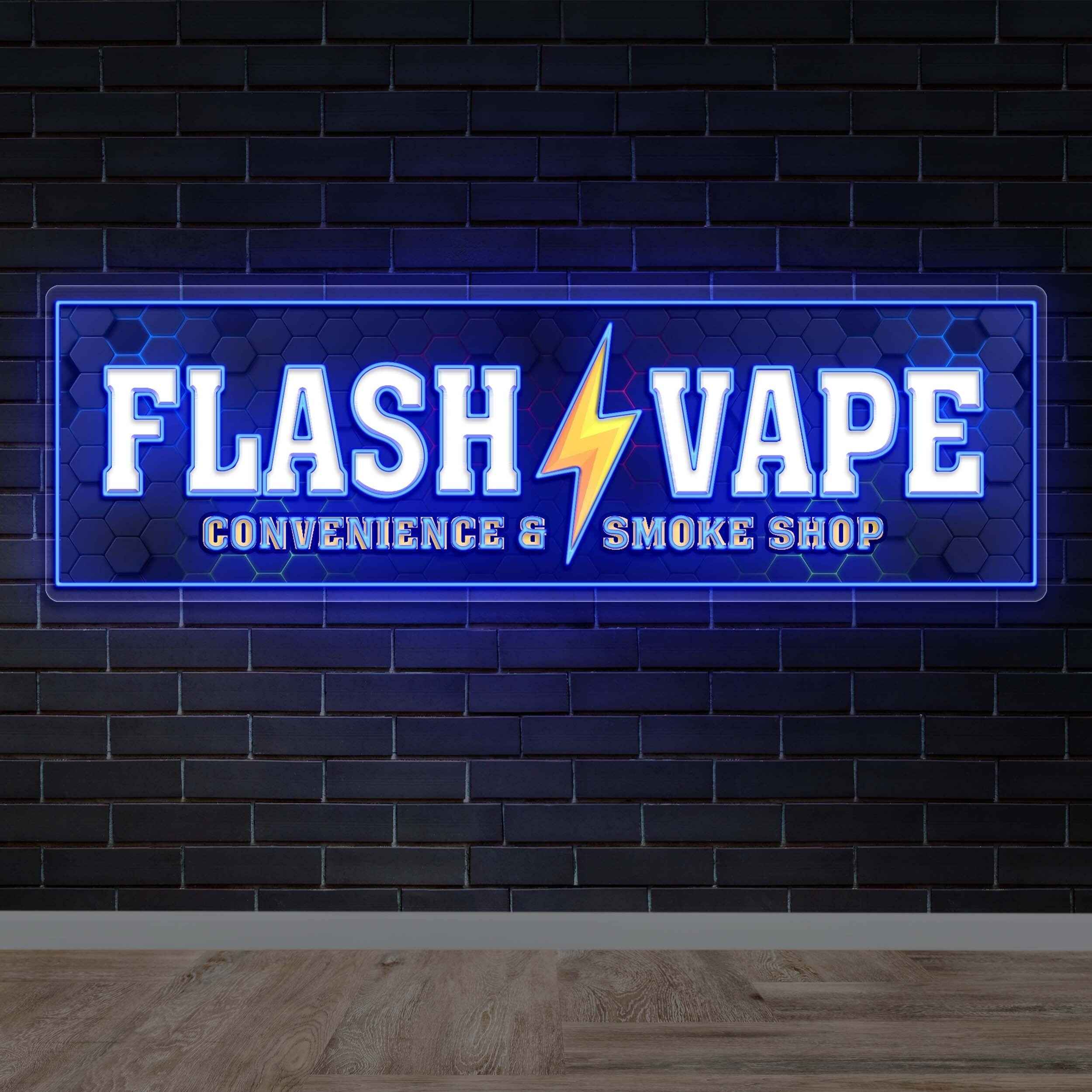 Flash Vape - Premium Neon Artwork