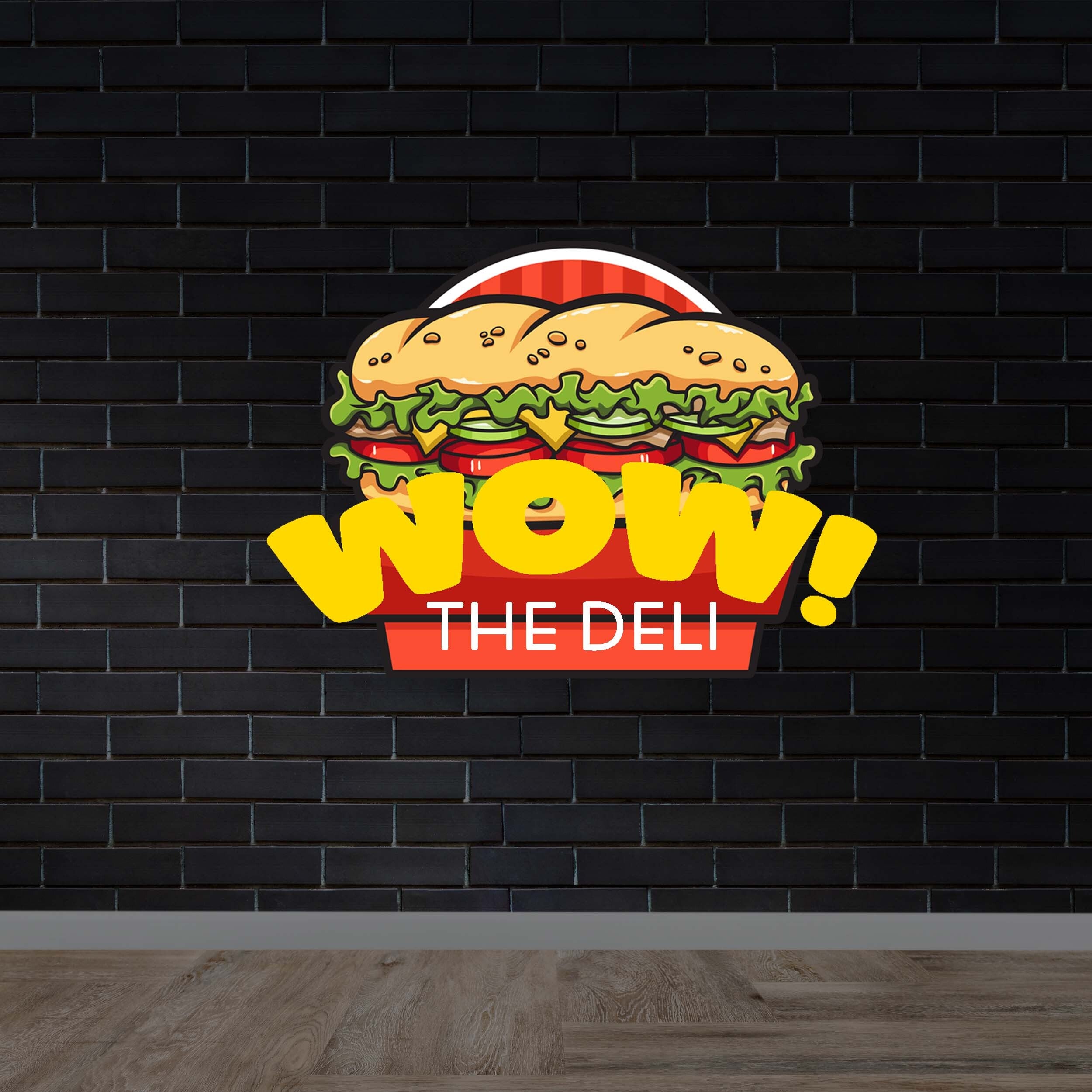 WOW THE DELI - Premium Neon Artwork