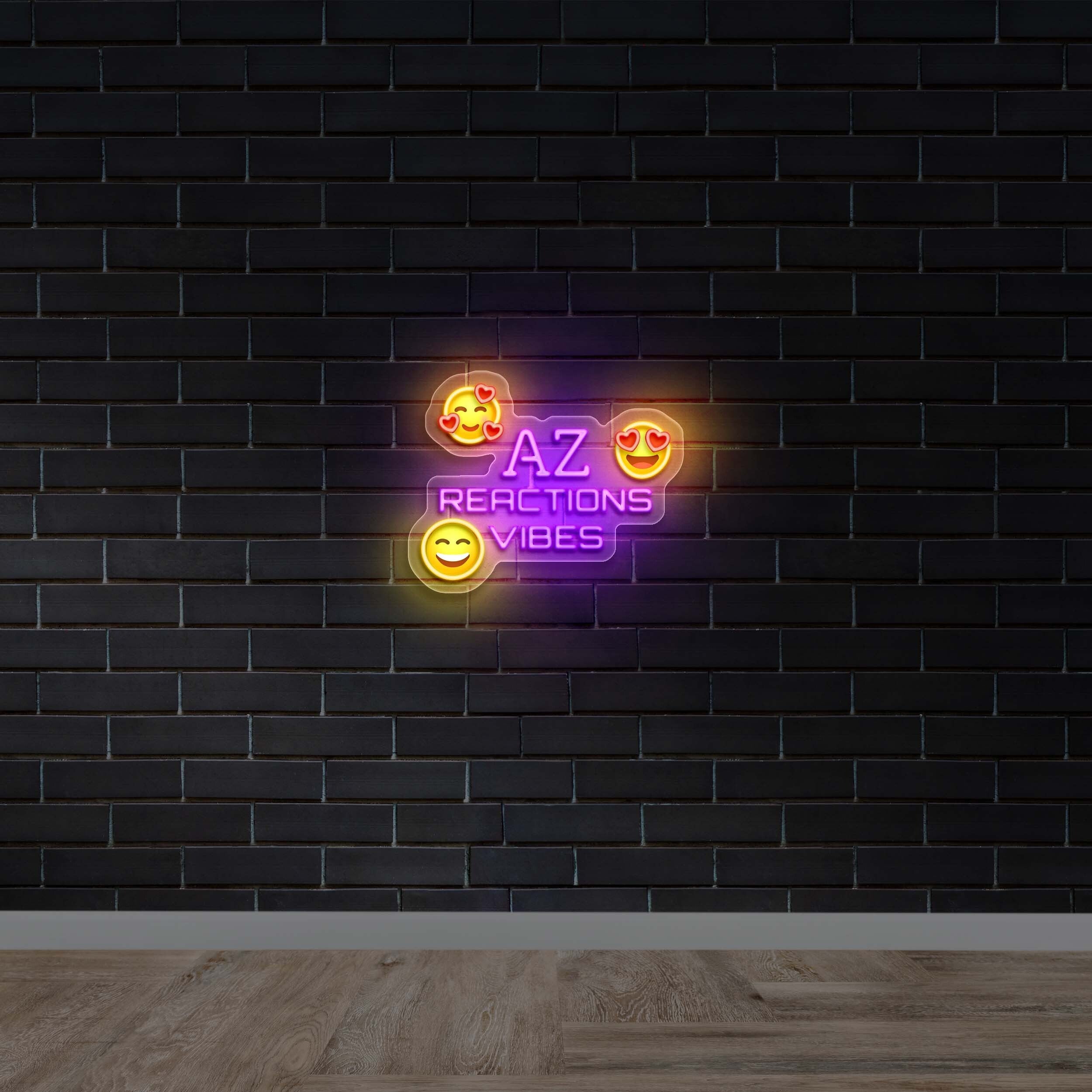 A&Z Reactions Vibes - Premium Neon Artwork