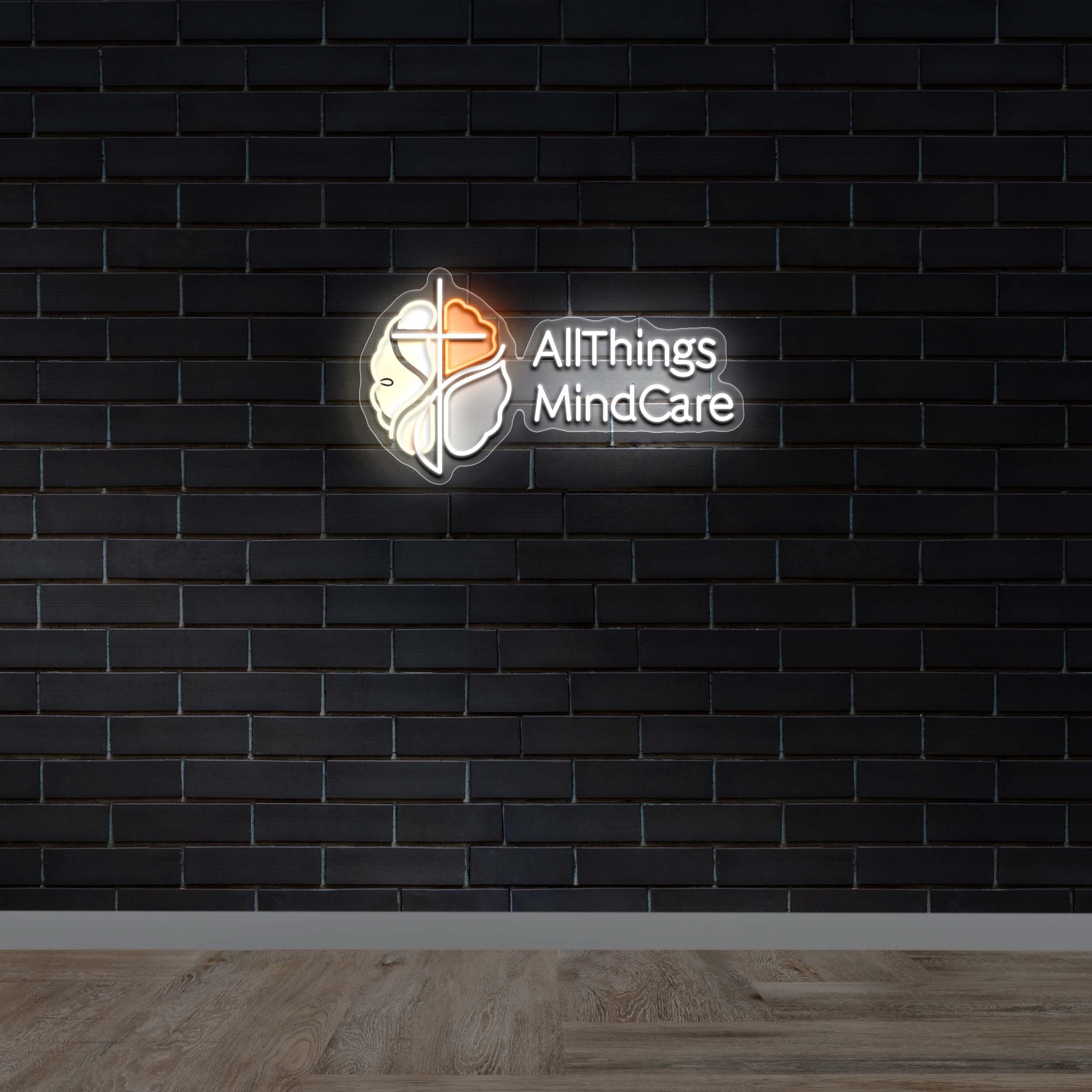 AllThings MindCare - Premium Neon Artwork