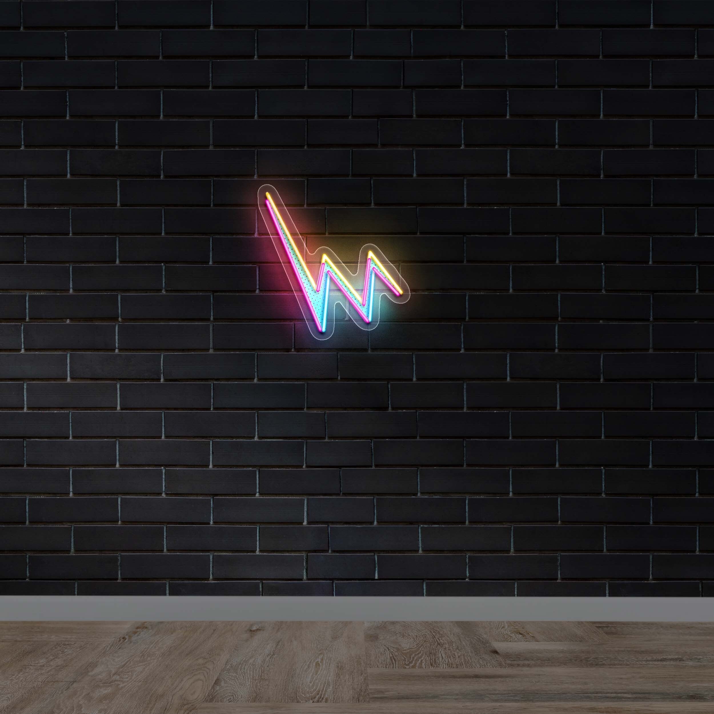 Zigzag - Premium Neon Artwork