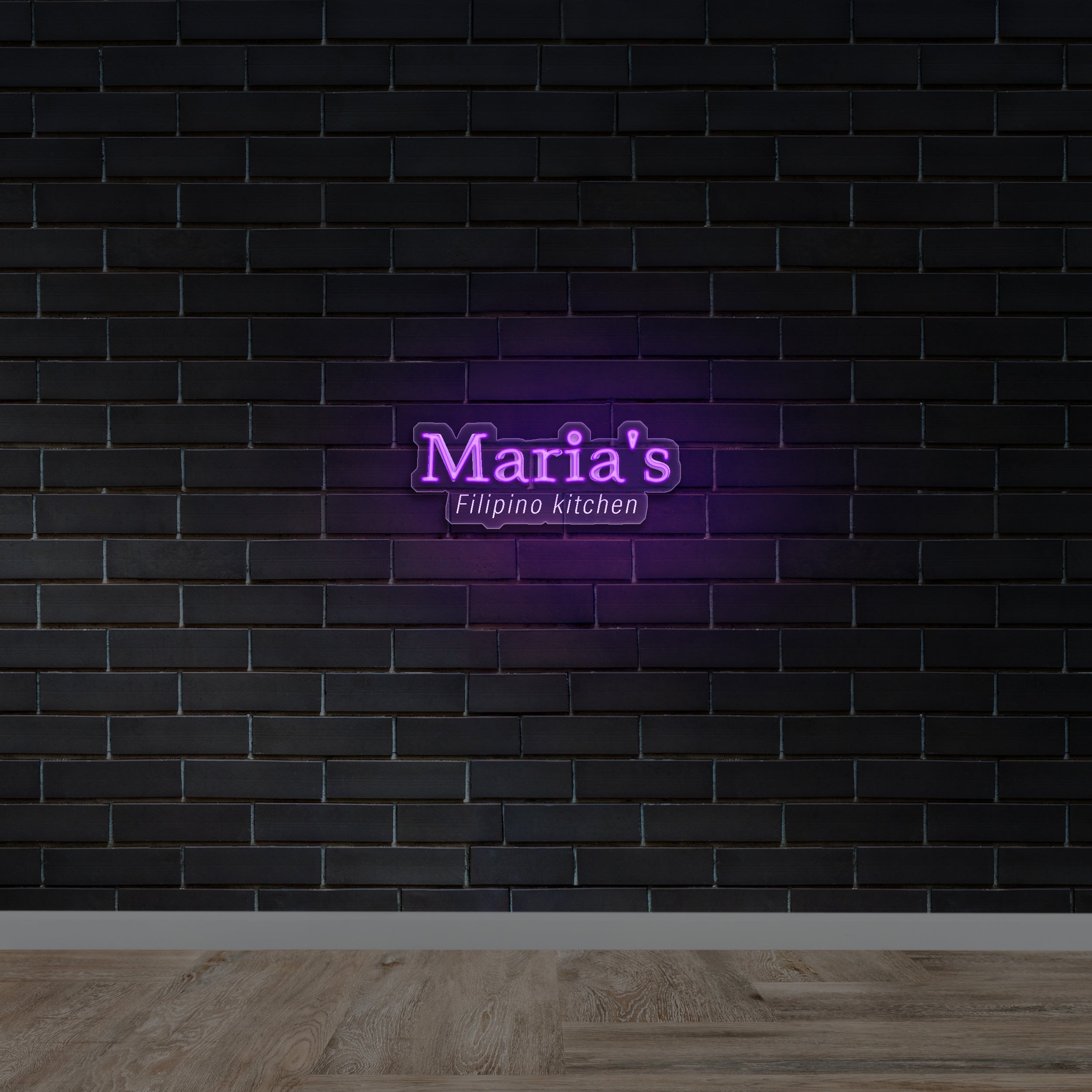 Maria's Filipino Kitchen - Premium Neon Artwork