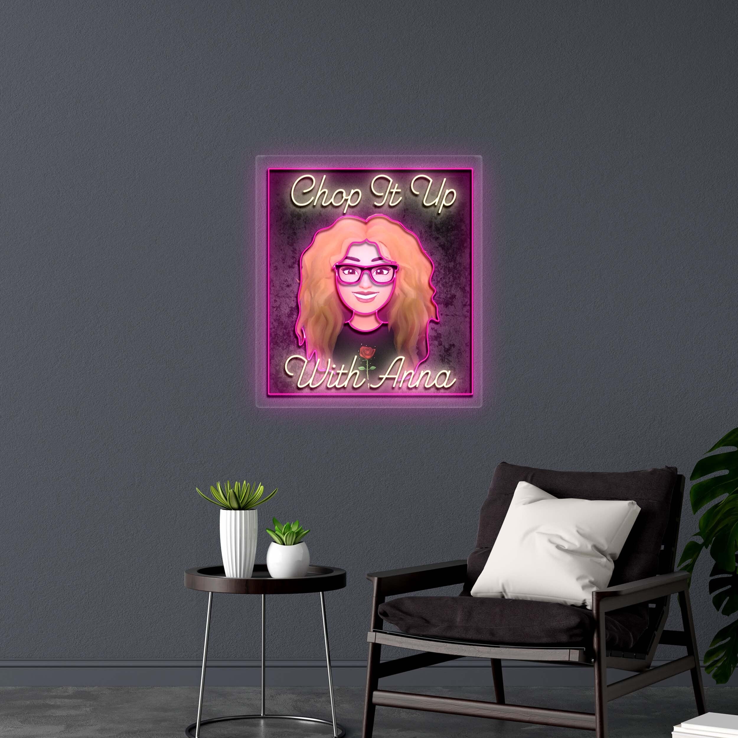Chop It Up With Anna - Premium Neon Artwork