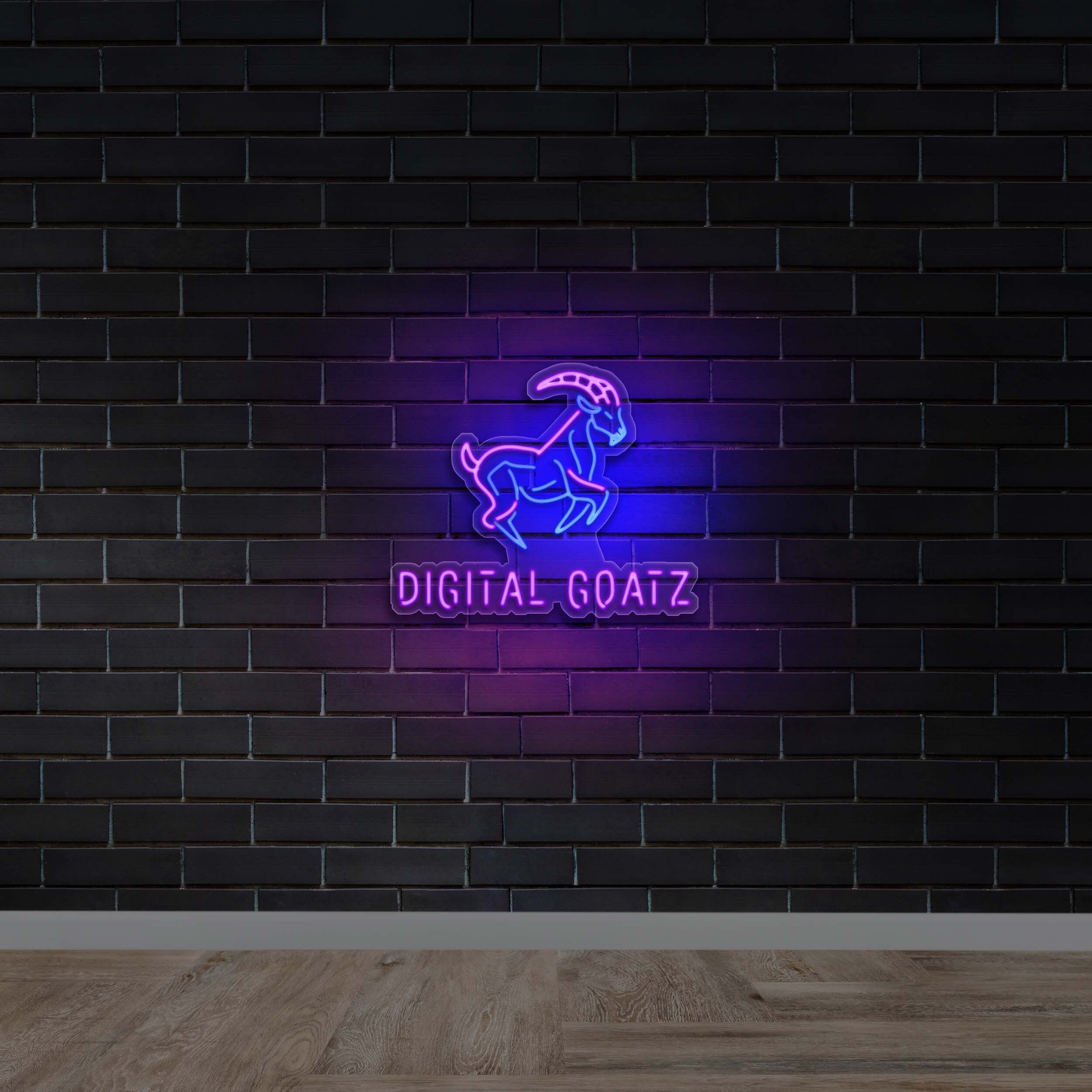 DIGITAL GOATZ - Premium Neon Artwork