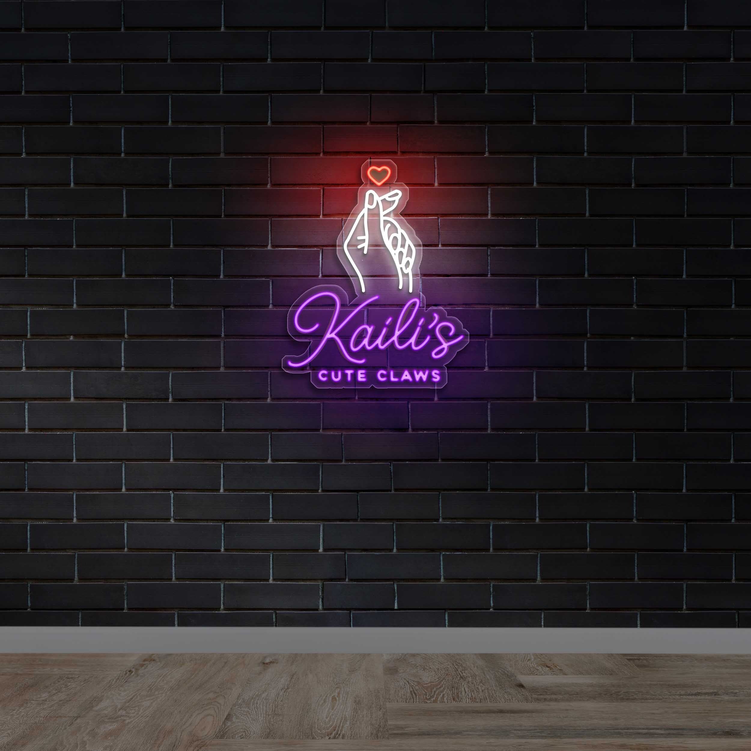 Kaili’s Cute Claws - Premium Neon Artwork