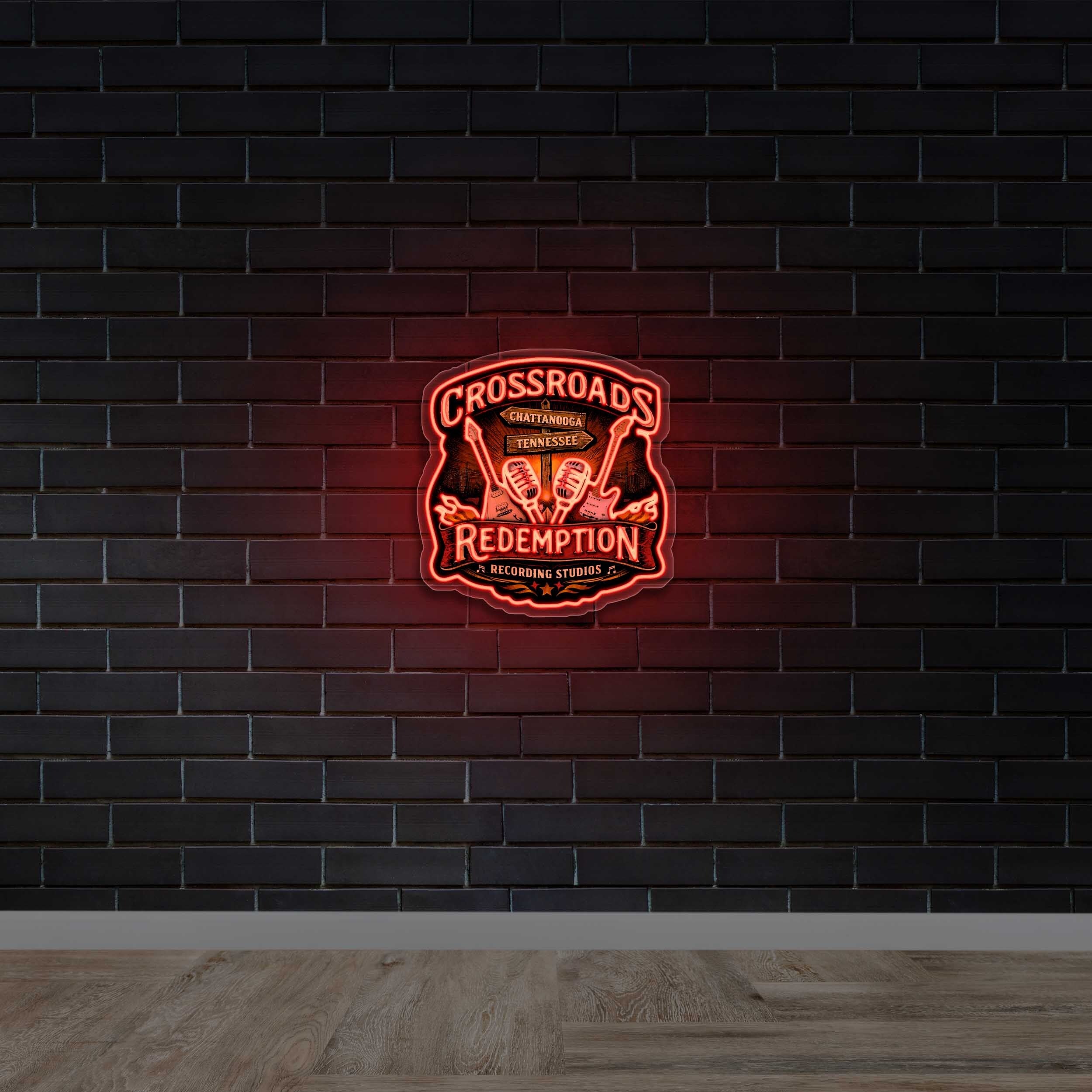 Crossroads Redemption - Premium Neon Artwork