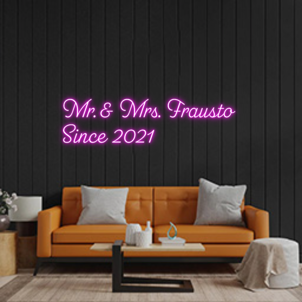 Custom Neon: Mr. & Mrs. Fr...