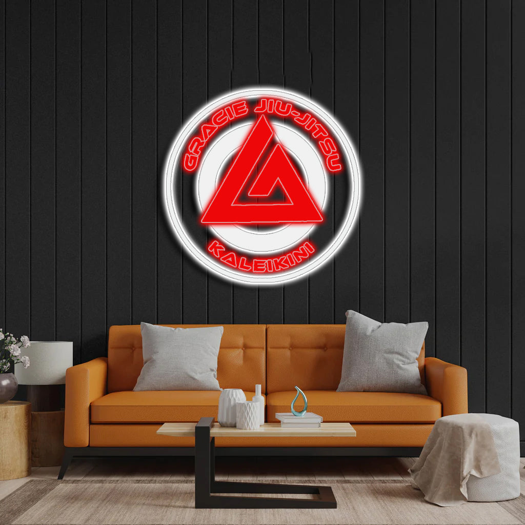 Gracie Jiu-Jitsu - Premium Neon Artwork