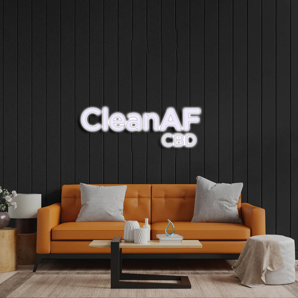CleanAF CBD - Premium Neon Artwork