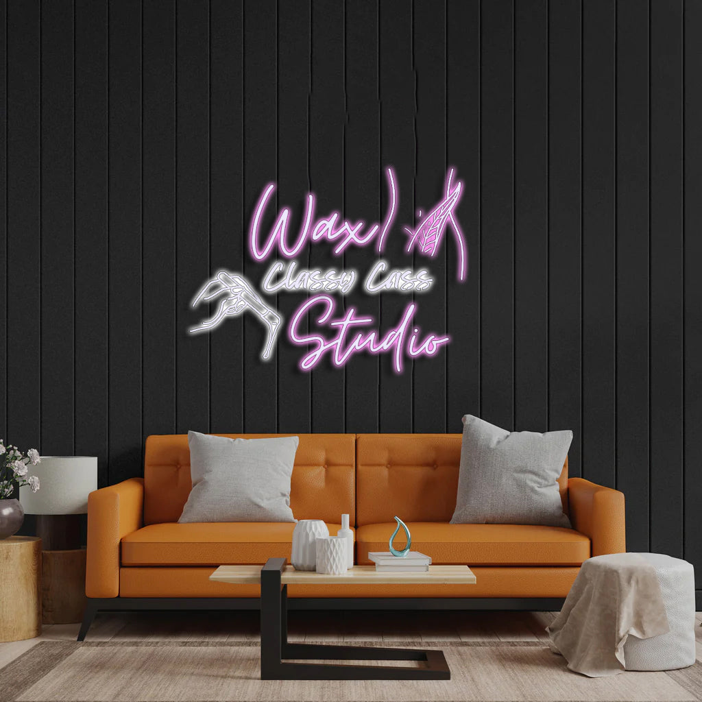 Classy Cass Wax Studio - Premium Neon Artwork