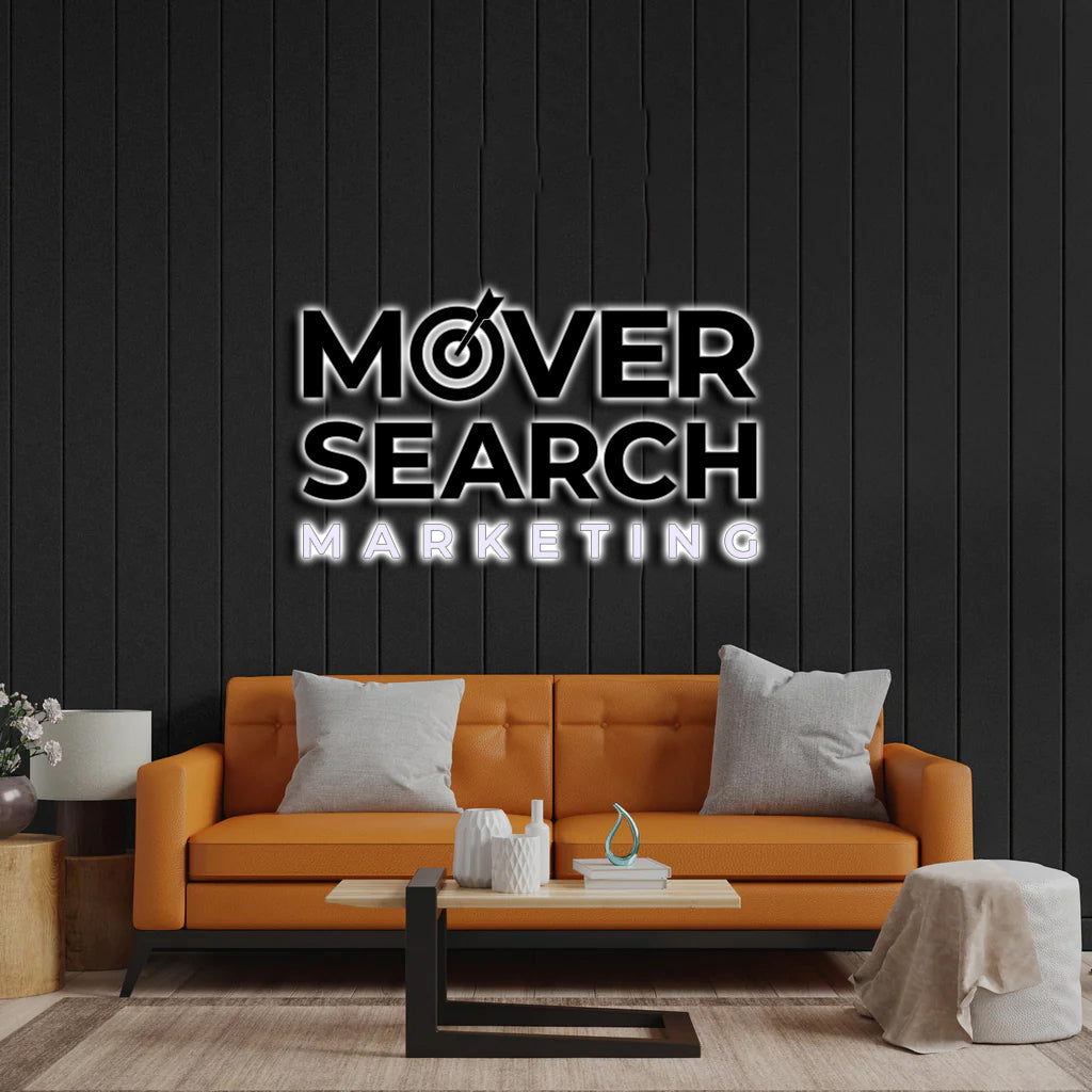 Mover Search Marketing - Premium Neon Artwork