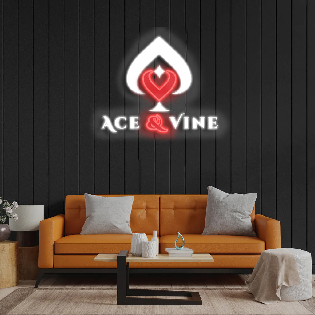 Ace & Vine - Premium Neon Artwork