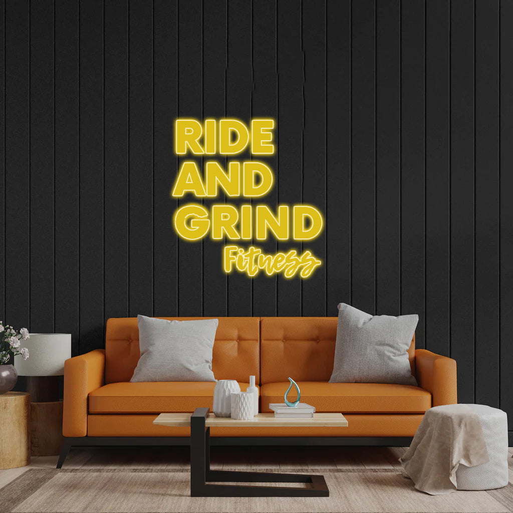 RIDE AND GRIND - Premium Neon Artwork
